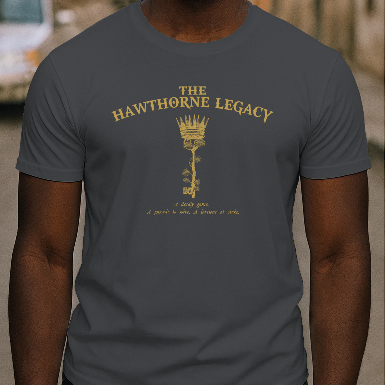 The Hawthorne Legacy Heavy Cotton Dark Colors T-shirt 1 Side, The Inheritance Games Gildan Tee, YA Romance Shirt, Book Lover Gifts