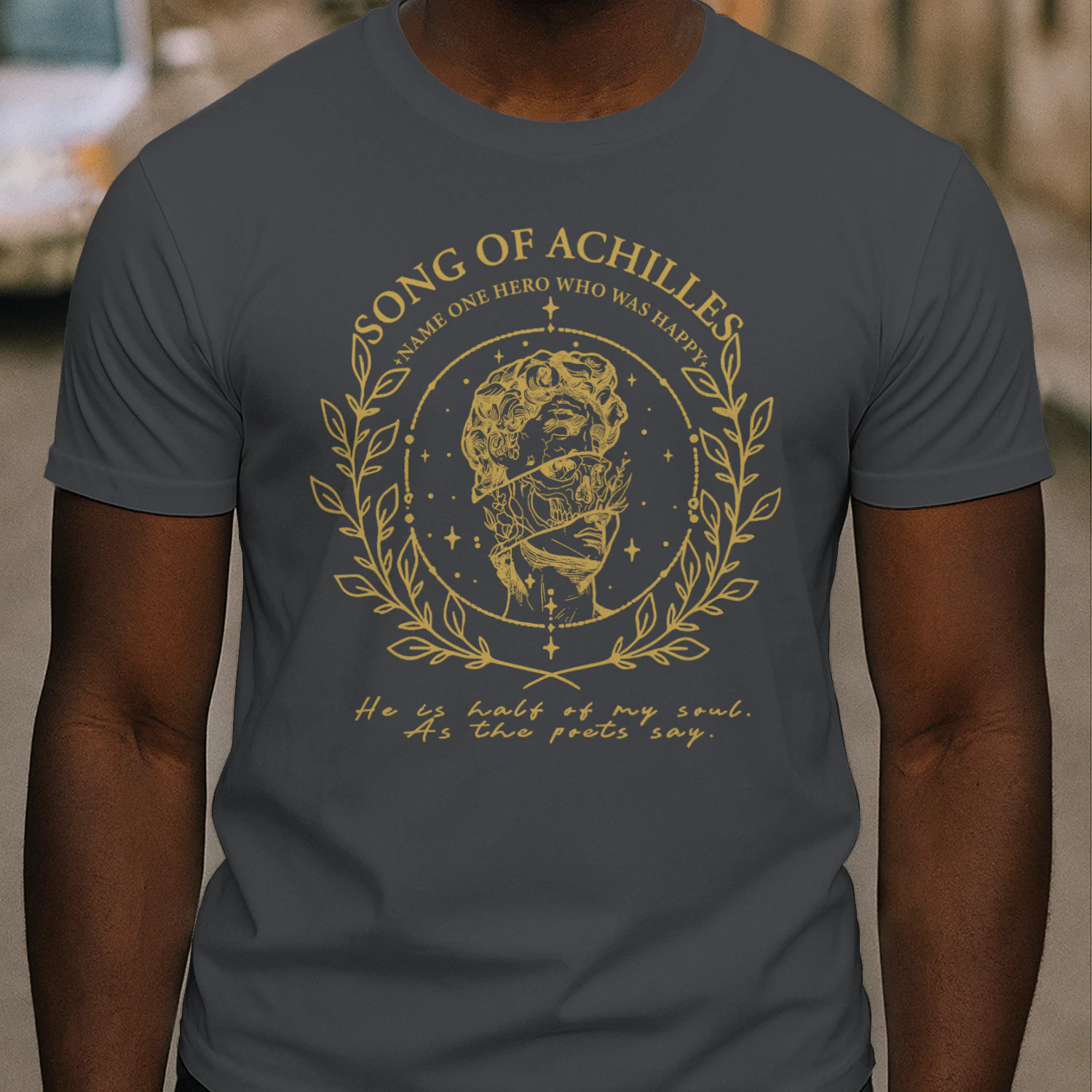 The Song of Achilles Heavy Cotton Dark Colors T-shirt 2 Side, Classic Retellings Gildan Tee, Mythological Retellings Book Shirt, Book Lover Gifts