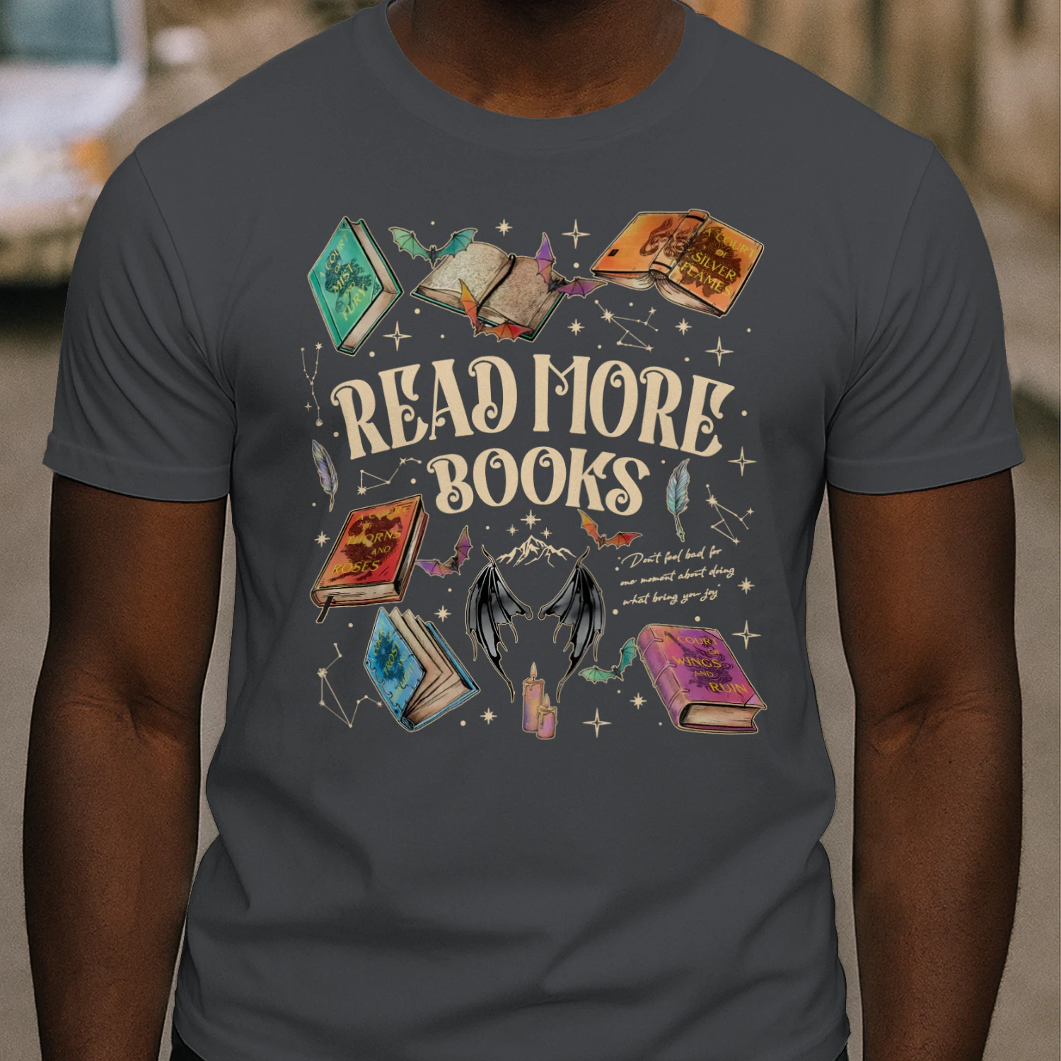 Read More Books Heavy Cotton Dark Colors T-shirt 2 Side, ACOTAR Gildan Tee, Fantasy Romance Book Shirt, Book Lover Gifts