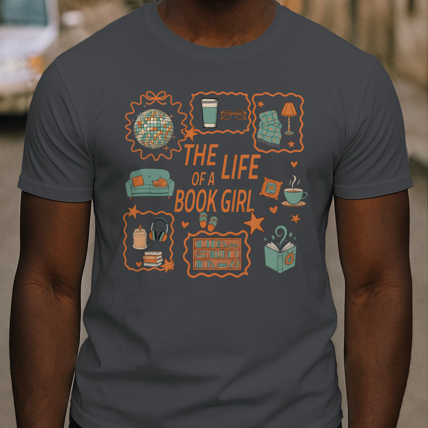 The Life Of A Book Girl Heavy Cotton Dark Colors T-shirt 1 Side, World Tour Book Club Gildan Tee, Readers Club Shirt, Book Lover Gifts