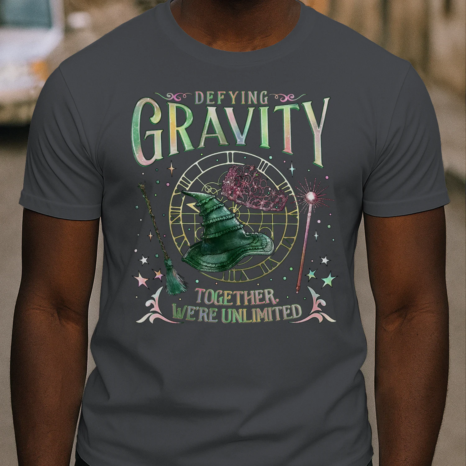 Wicked Witch of the West Heavy Cotton T-shirt 1 Side, Defying Gravity Tee, Political Fantasy Book Shirt, Book Lover Gifts
