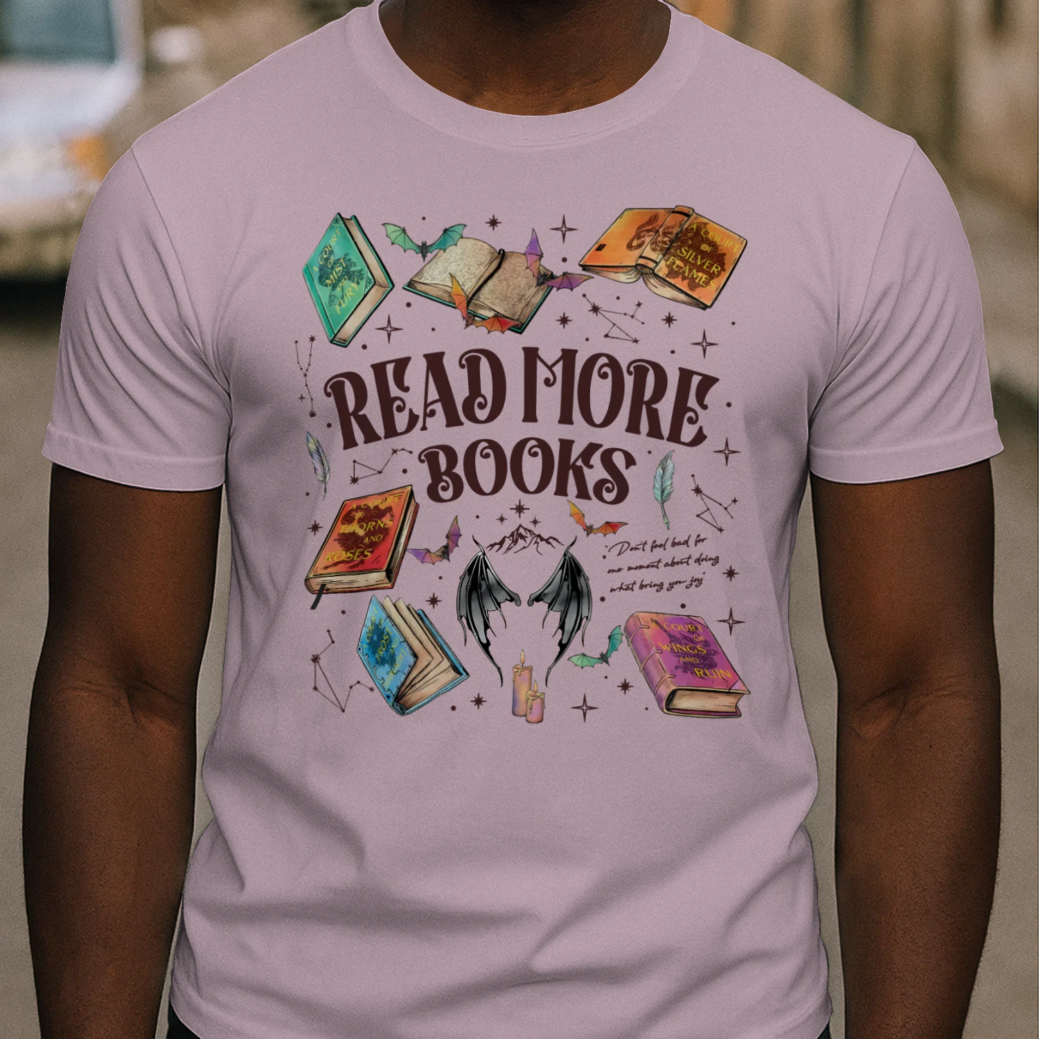 Read More Books Heavy Cotton Light Colors T-shirt 2 Side, Acotar Gildan Tee, Romantasy Book Shirt, Book Lover Gifts