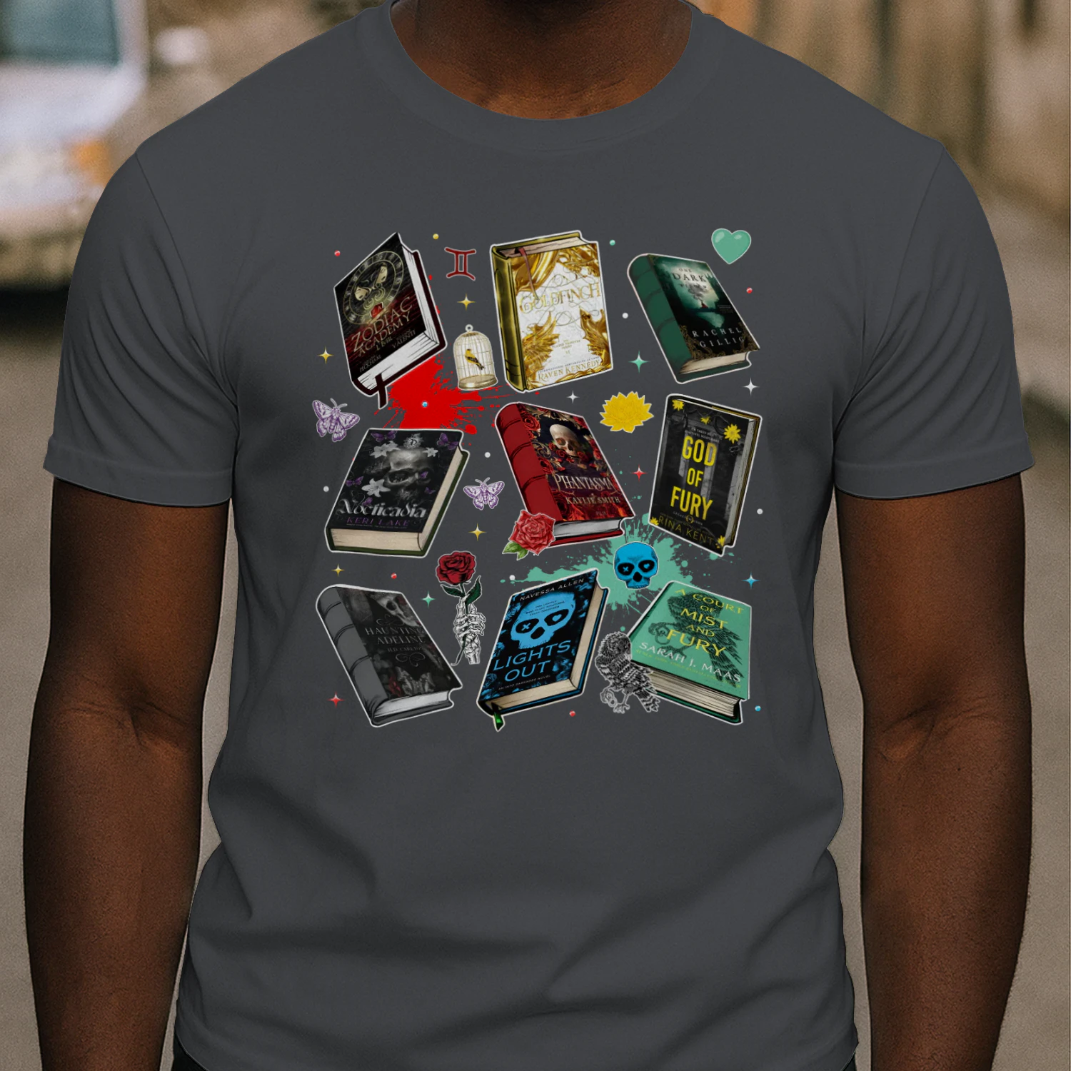 Romantasy Book Heavy Cotton T-shirt 1 Side, Classic Literature Gildan Tee, Young Adult Book Shirt, Book Lover Gifts