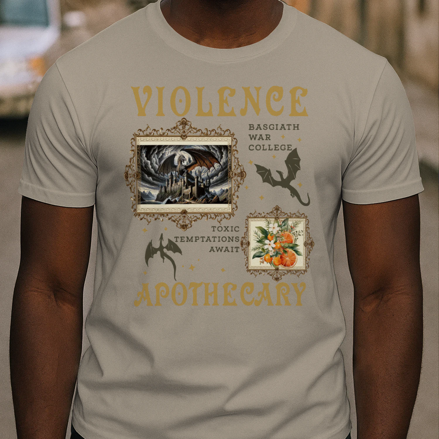 Violence Apothecary Heavy Cotton Light Colors T-shirt 1 Side, The Apothecary Diaries Gildan Tee, Historical Fiction Book Shirt, Book Gifts