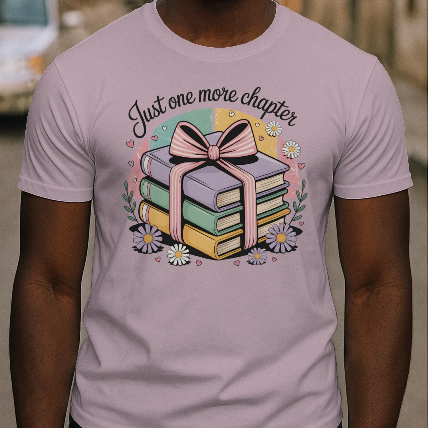Just One More Chapter V2 Heavy Cotton Light Colors T-shirt 1 Side, Book Club Gildan Tee, Readers Club Shirt, Book Lover Gifts