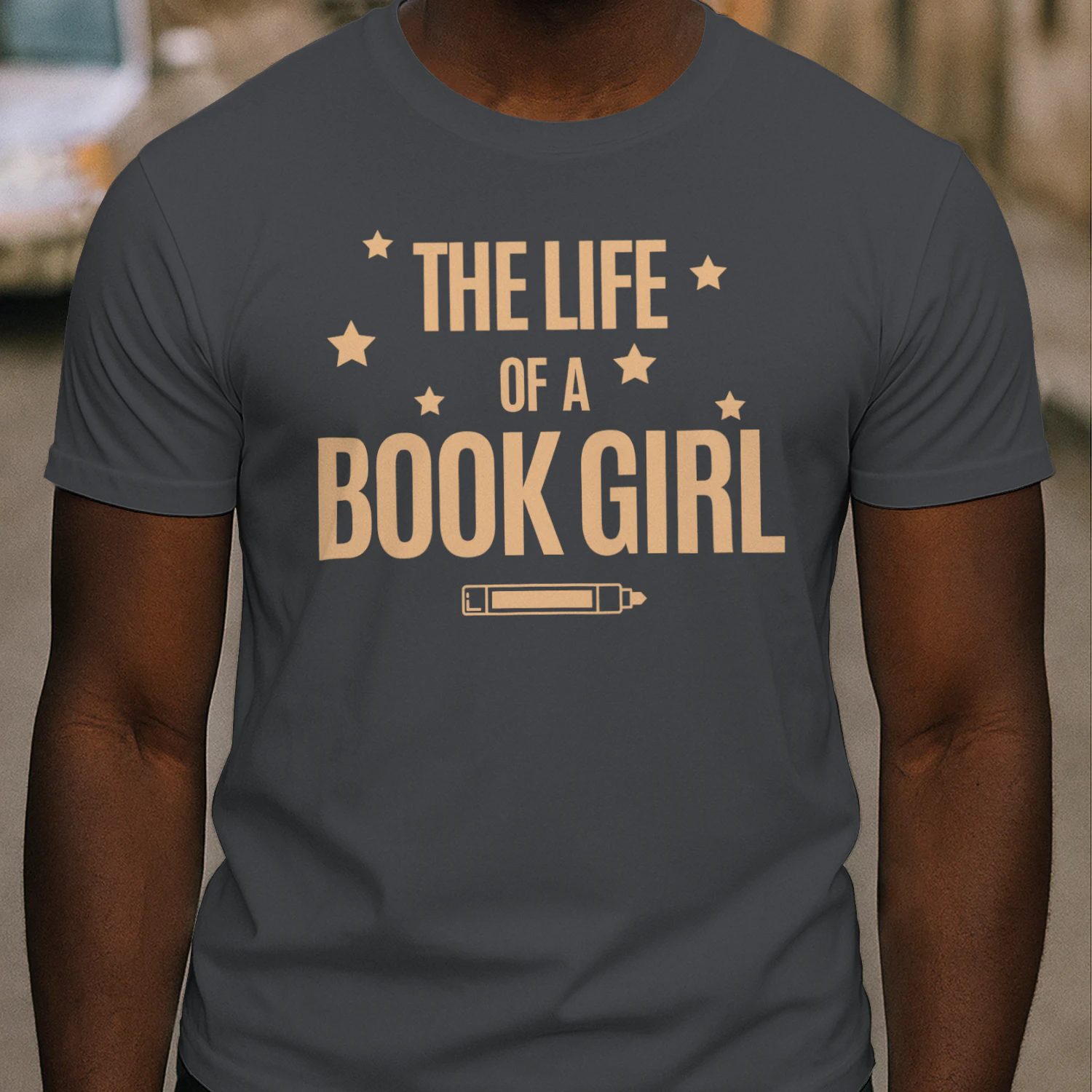 The Life Of A Book Girl V2 Heavy Cotton Dark Colors T-shirt 1 Side, World Tour Book Club Gildan Tee, Readers Club Shirt, Book Lover Gifts