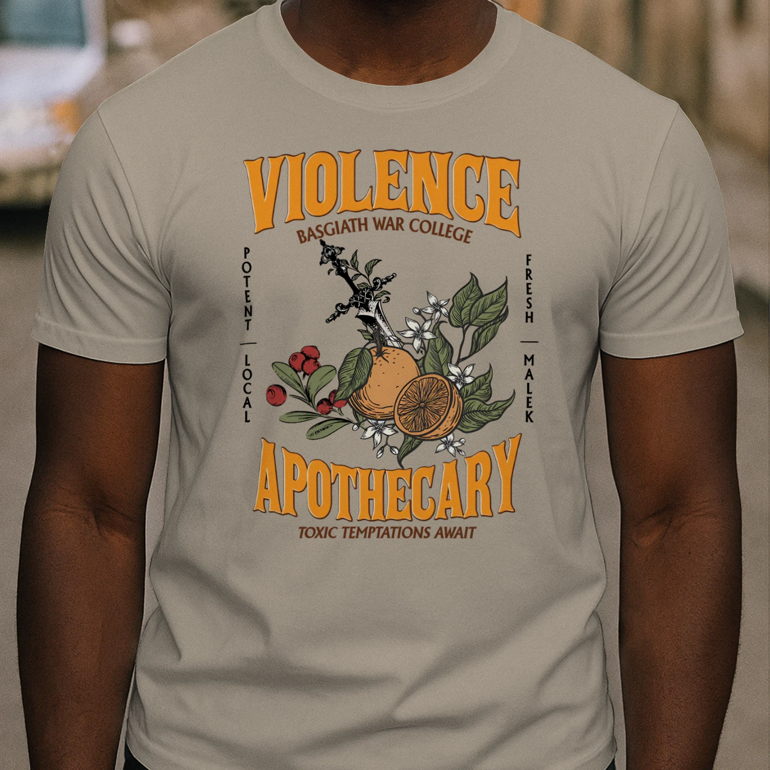 Violence Apothecary Heavy Cotton Light Colors T-shirt 1 Side, The Apothecary Diaries Gildan Tee, Historical Fiction Book Shirt, Book Gifts