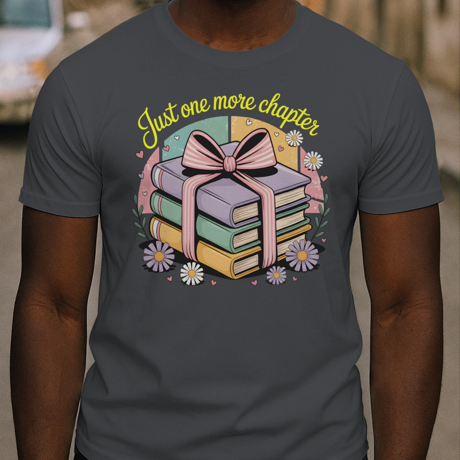 Just One More Chapter V2 Heavy Cotton Dark Colors T-shirt 1 Side, Book Club Gildan Tee, Readers Club Shirt, Book Lover Gifts