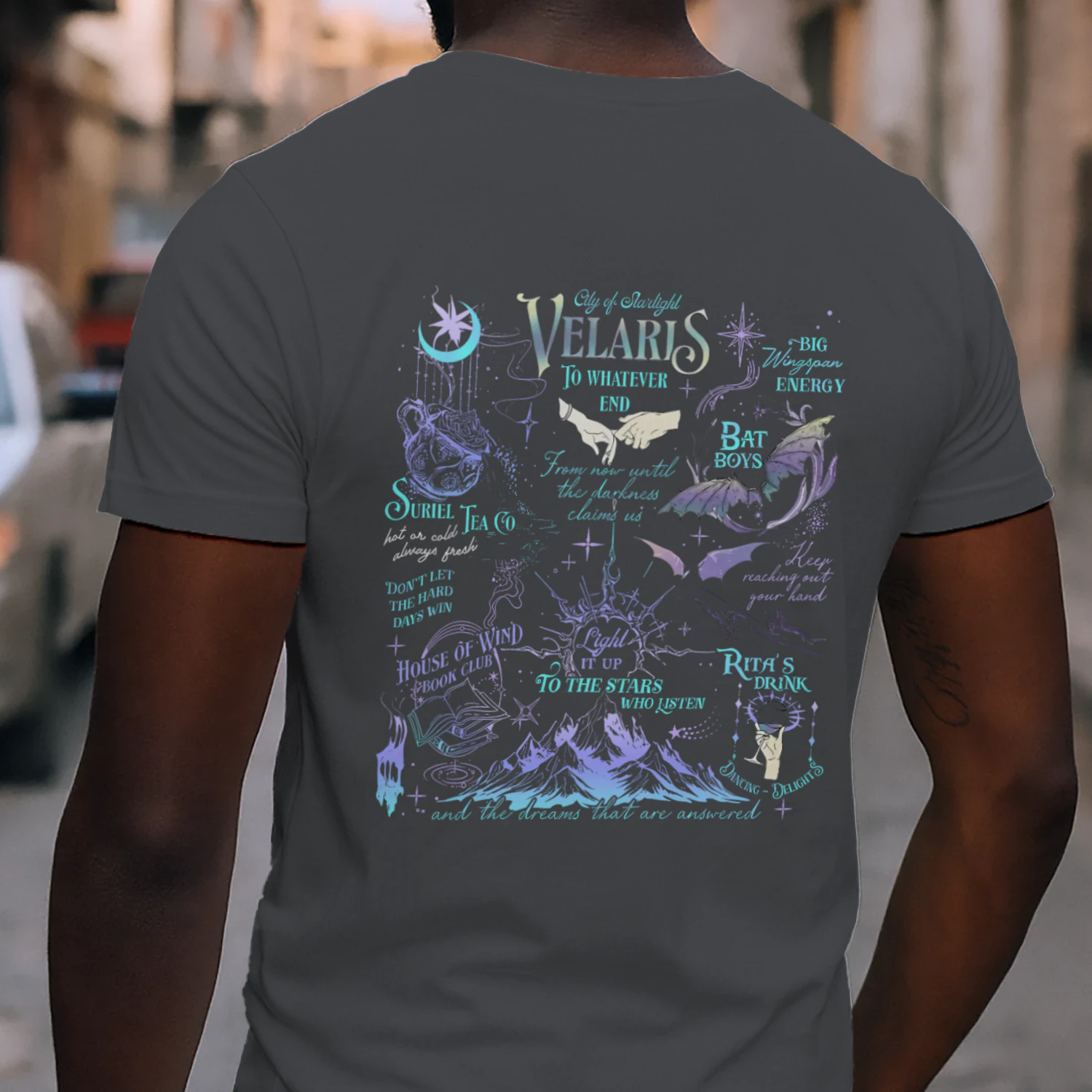 Velaris Acotar Heavy Cotton Dark Colors T-shirt 2 Side, City Of Starlight Gildan Tee, Romantasy Readers Shirt, Book Lover Gifts