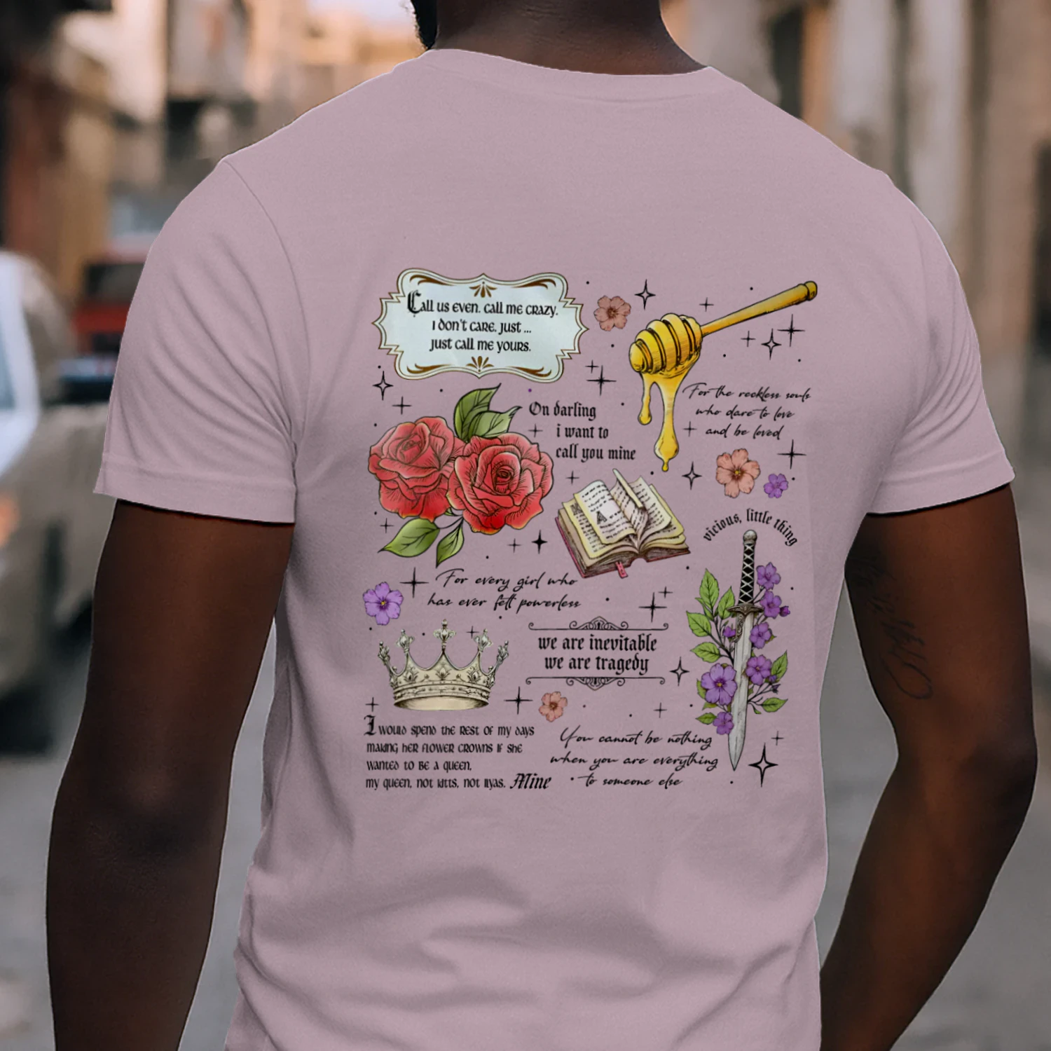 Fearless Heavy Cotton Light Colors T-shirt 2 Side, The Powerless Trilogy Gildan Tee, Fantasy Romance Book Shirt, Book Lover Gifts