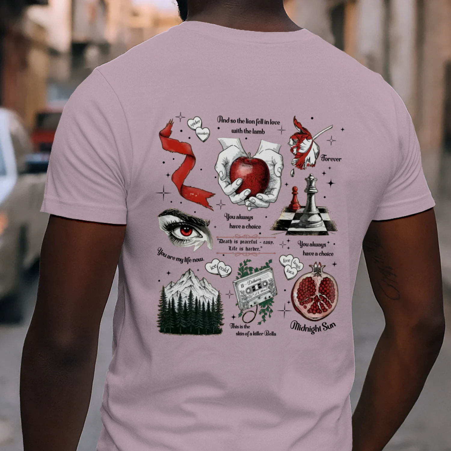 Twilight Series Heavy Cotton Light Colors T-shirt 2 Side, Young Adult Gildan Tee, Fantasy Romance Book Shirt, Book Lover Gifts