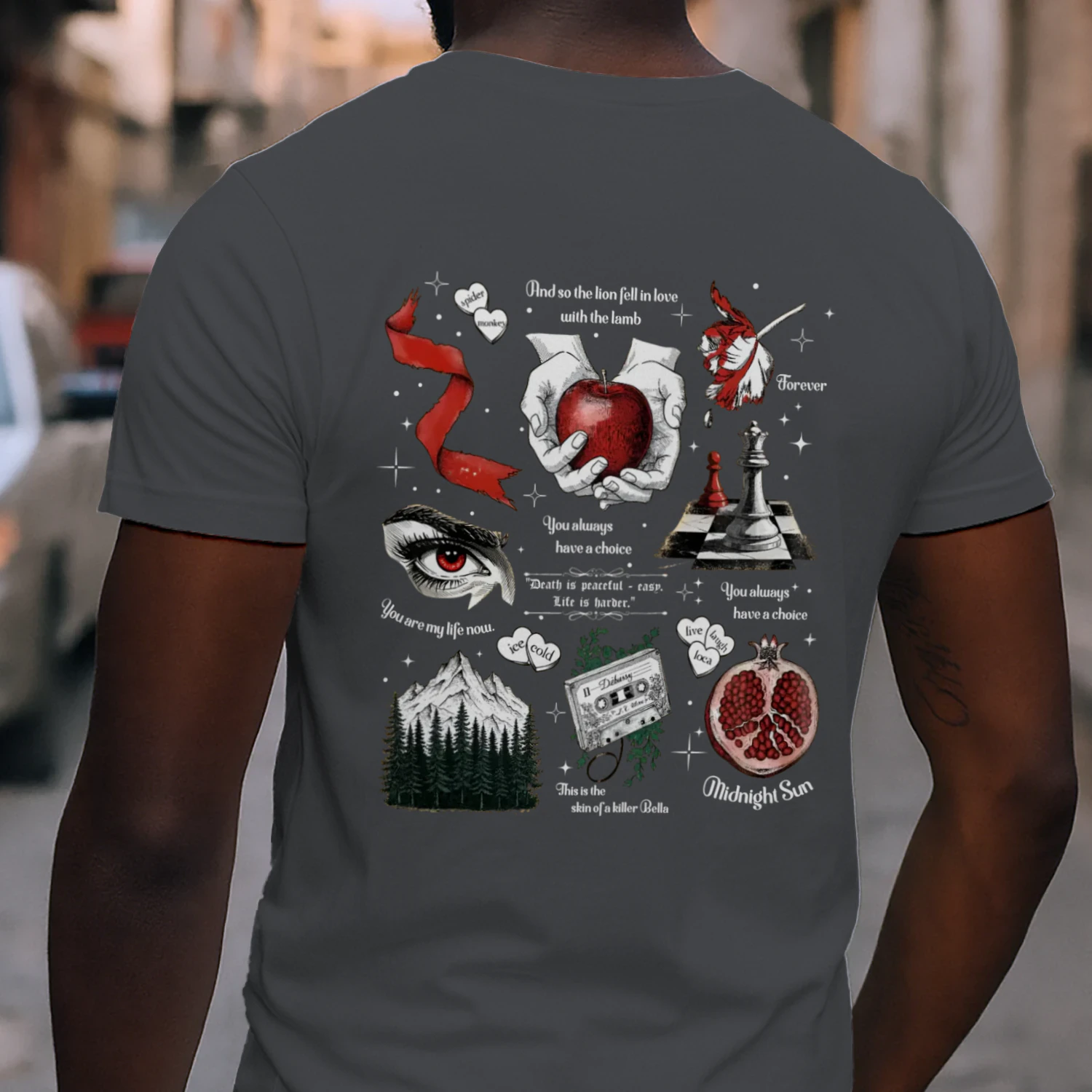 Twilight Series Heavy Cotton Dark Colors T-shirt 2 Side, Young Adult Gildan Tee, Fantasy Romance Book Shirt, Book Lover Gifts