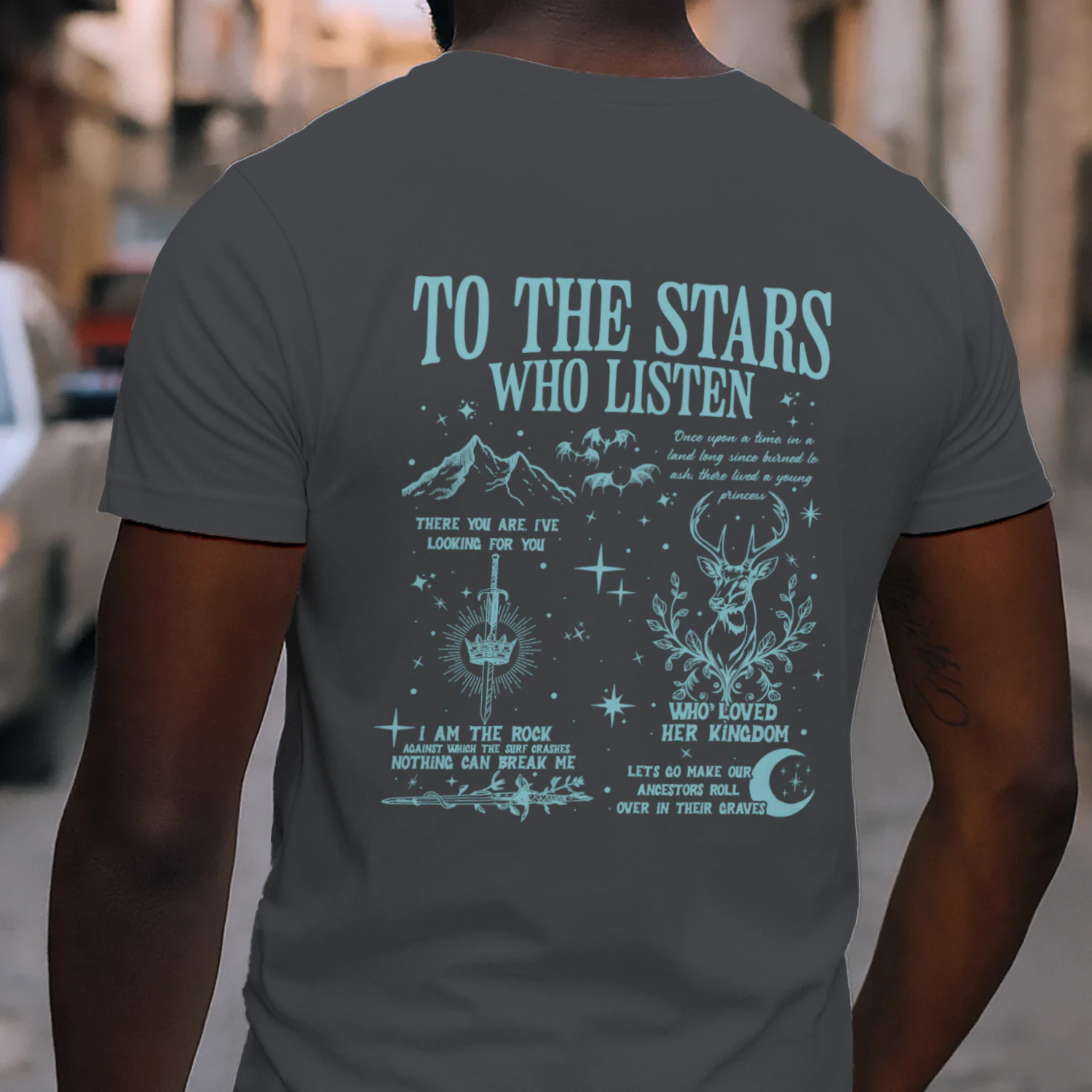 Velaris City Of Starlight Heavy Cotton Dark Colors T-shirt 2 Side, ACOTAR Gildan Tee, Fantasy Romance Book Shirt, Book Lover Gifts