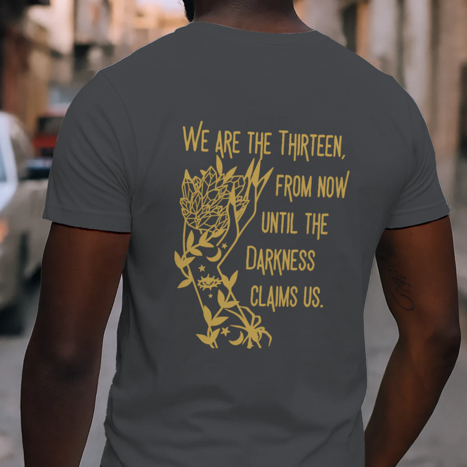 Abraxos Flower Heavy Cotton Dark Colors T-shirt 2 Side, Throne of Glass Gildan Tee, Epic High Fantasy Book Shirt, Book Lover Gifts