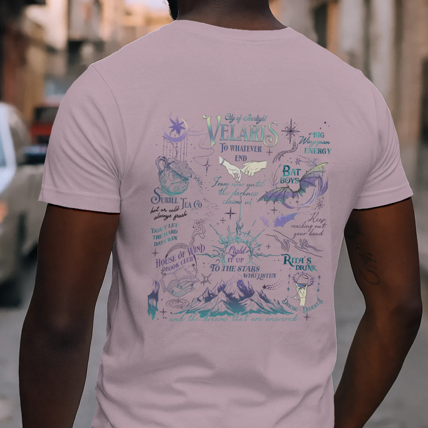 Velaris Acotar Heavy Cotton Light Colors T-shirt 2 Side, City Of Starlight Gildan Tee, Romantasy Readers Shirt, Book Lover Gifts