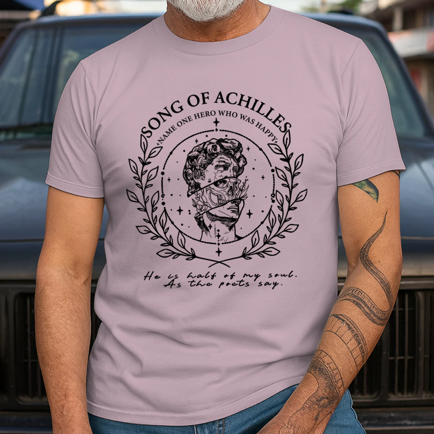 The Song of Achilles Heavy Cotton Light Colors T-shirt 2 Side, Classic Retellings Gildan Tee, Mythological Retellings Book Shirt, Book Lover Gifts