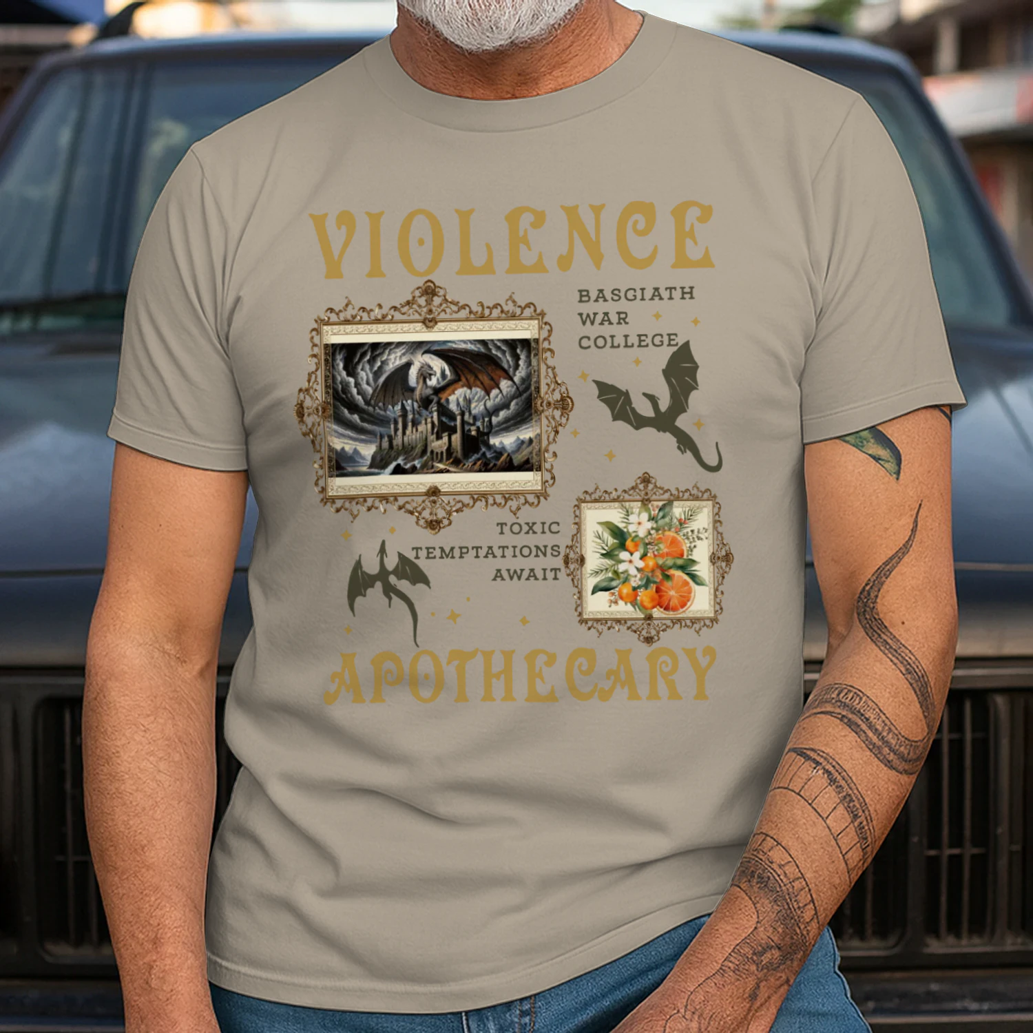 Violence Apothecary Heavy Cotton Light Colors T-shirt 1 Side, The Apothecary Diaries Gildan Tee, Historical Fiction Book Shirt, Book Gifts