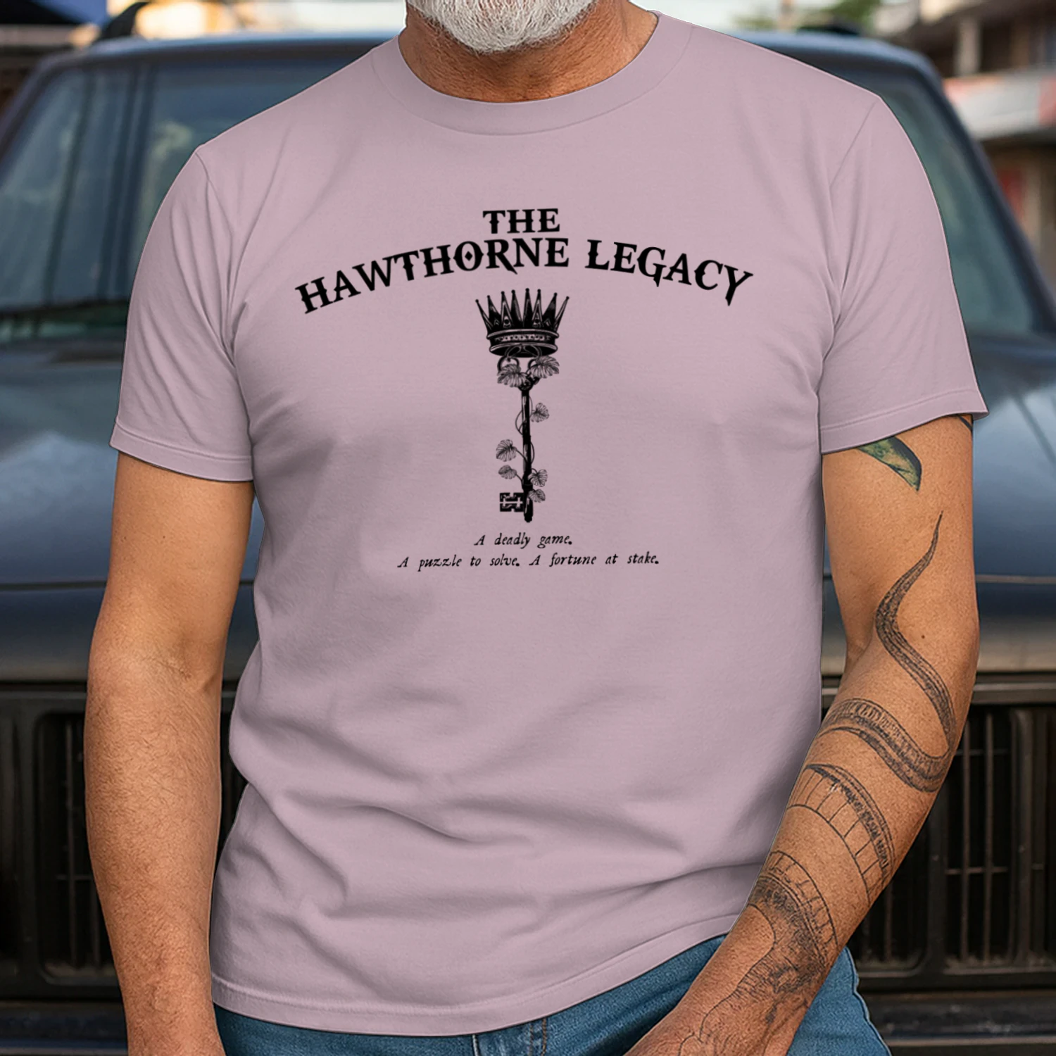 The Hawthorne Legacy Heavy Cotton Light Colors T-shirt 1 Side, The Inheritance Games Gildan Tee, YA Romance Club Shirt, Book Lover Gifts