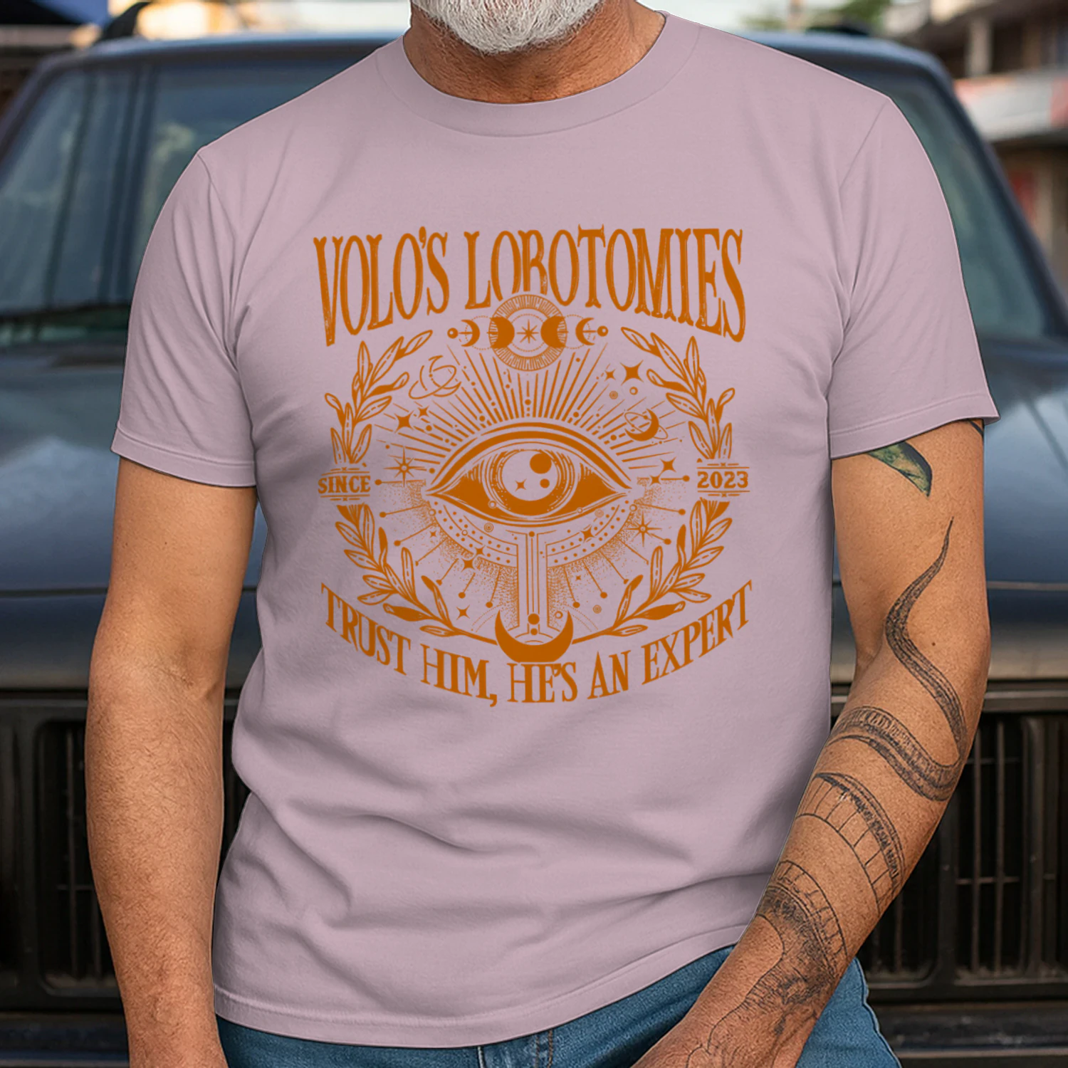 Volo’s Lobotomies Heavy Cotton Light Colors T-shirt 1 Side, High Fantasy Gildan Tee, Tabletop RPG Lore Shirt, Book Lover Gifts