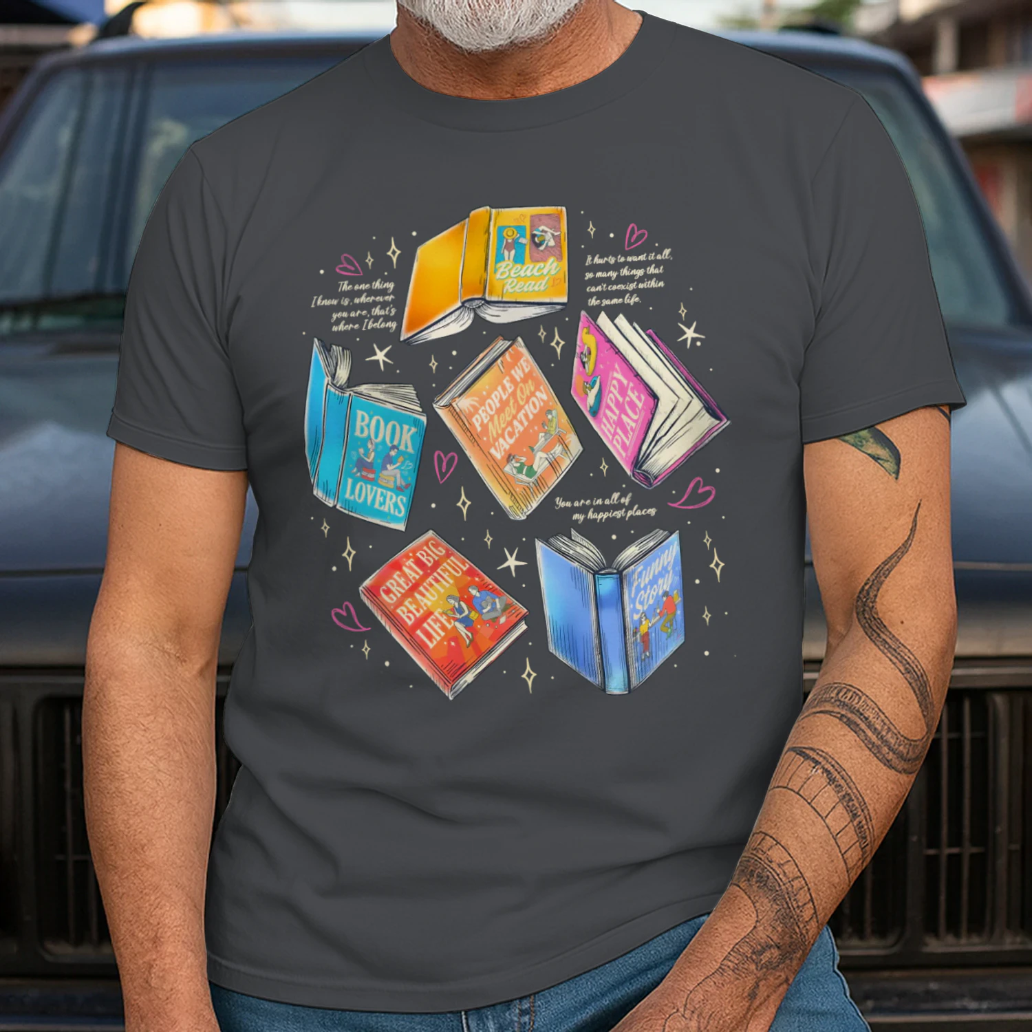 Literature Book Heavy Cotton Shirt 2 Side, Novels Book Tee, Series Book Shirt, Book Lover Gifts