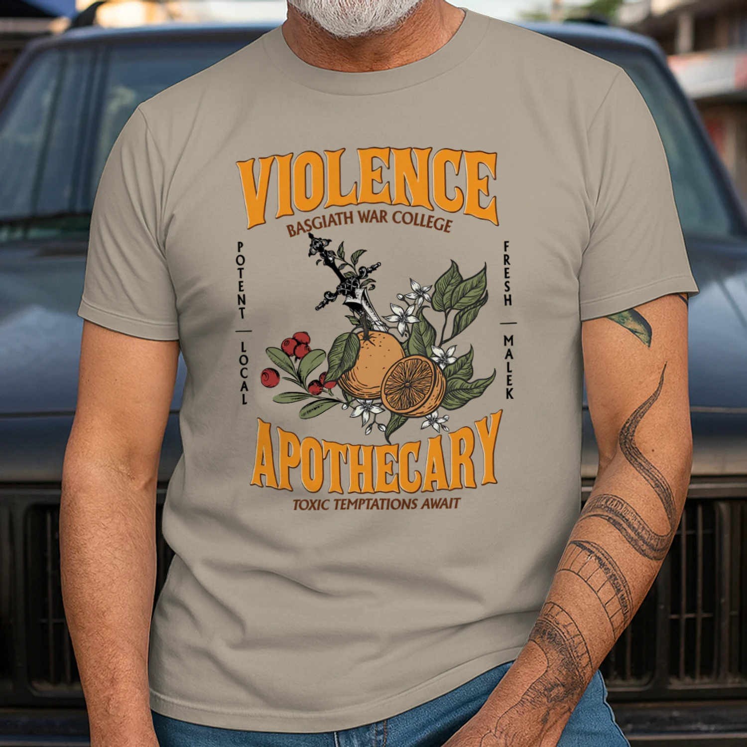 Violence Apothecary Heavy Cotton Light Colors T-shirt 1 Side, The Apothecary Diaries Gildan Tee, Historical Fiction Book Shirt, Book Gifts