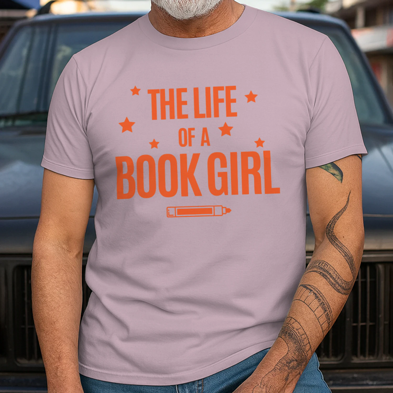 The Life Of A Book Girl V2 Heavy Cotton Light Colors T-shirt 1 Side, World Tour Book Club Gildan Tee, Readers Club Shirt, Book Lover Gifts