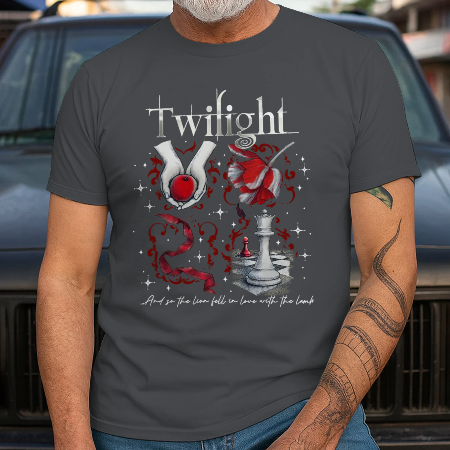Twilight Series Heavy Cotton Dark Colors T-shirt 2 Side, Young Adult Gildan Tee, Fantasy Romance Book Shirt, Book Lover Gifts