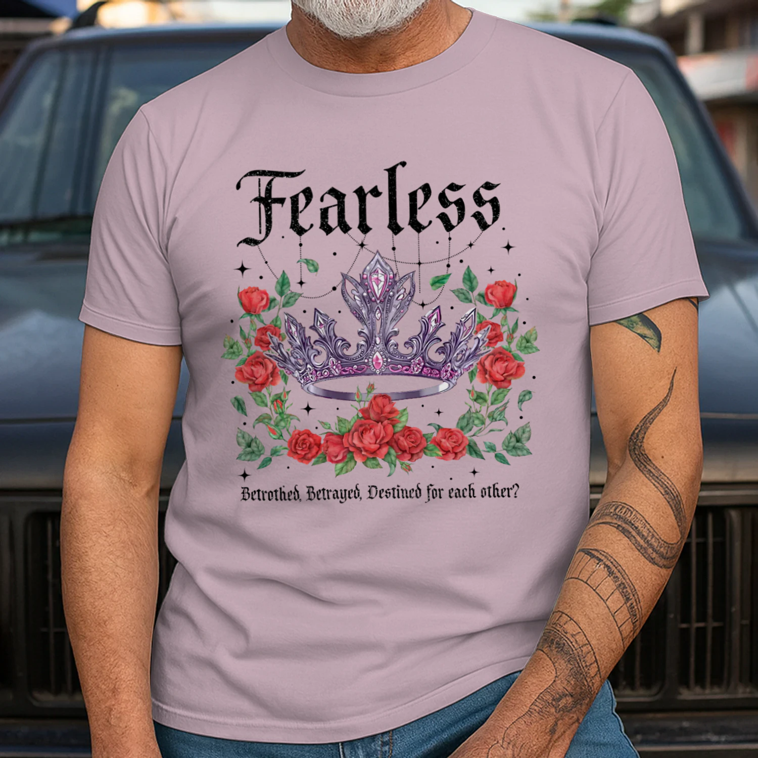 Fearless Heavy Cotton Light Colors T-shirt 2 Side, The Powerless Trilogy Gildan Tee, Fantasy Romance Book Shirt, Book Lover Gifts