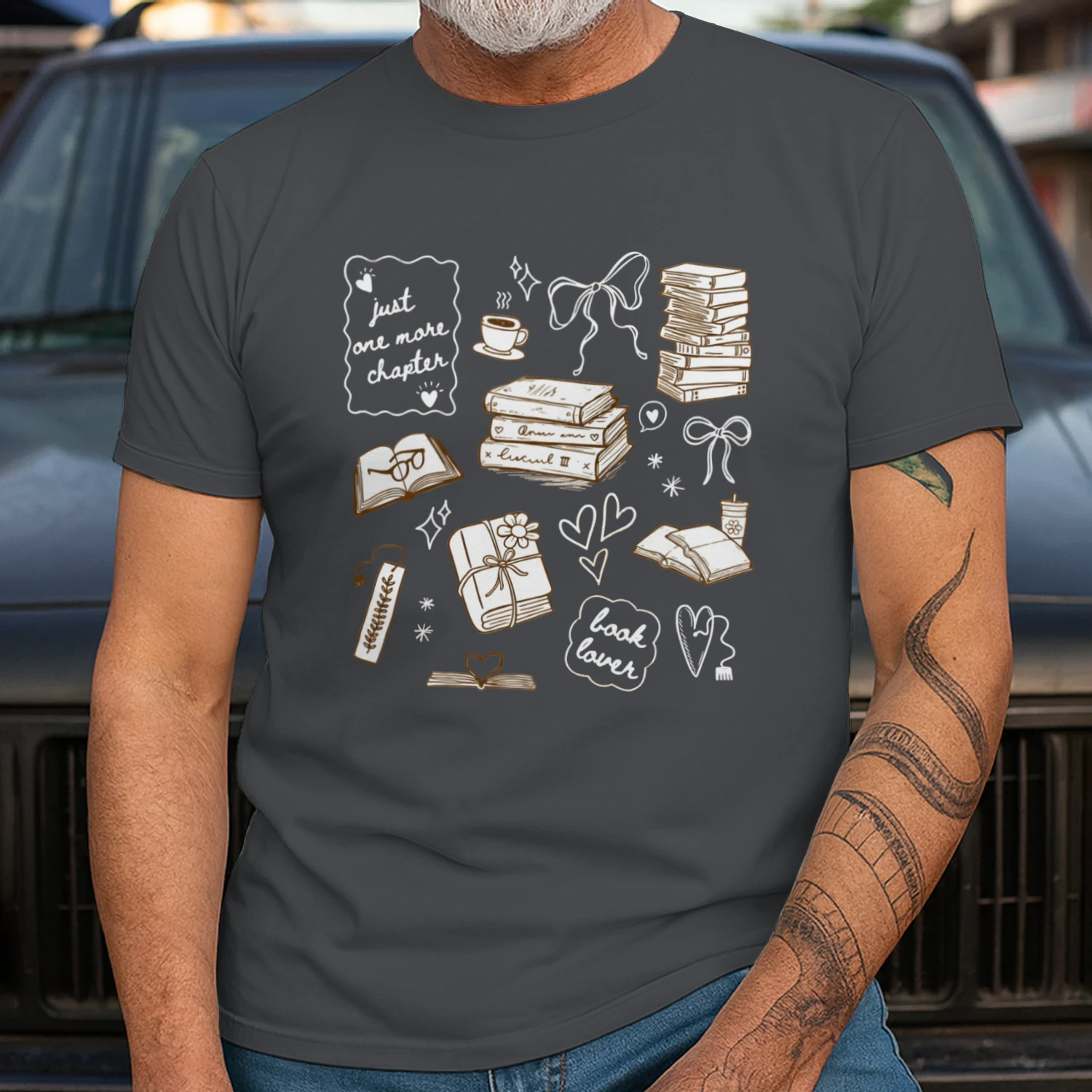 Just One More Chapter Heavy Cotton Dark Colors T-shirt 1 Side, Book Club Gildan Tee, Readers Club Shirt, Book Lover Gifts