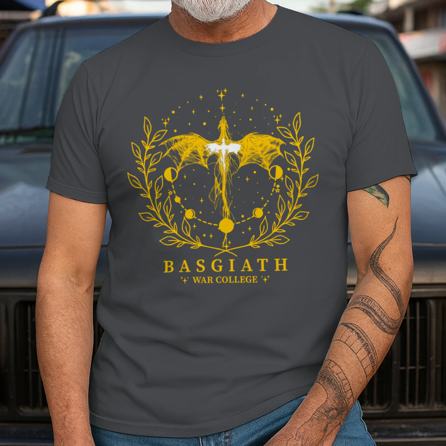 Basgiath War College Heavy Cotton Shirt 2 Side, Fourth Wing Series Tee, Romantasy Shirt, Book Lover Gifts
