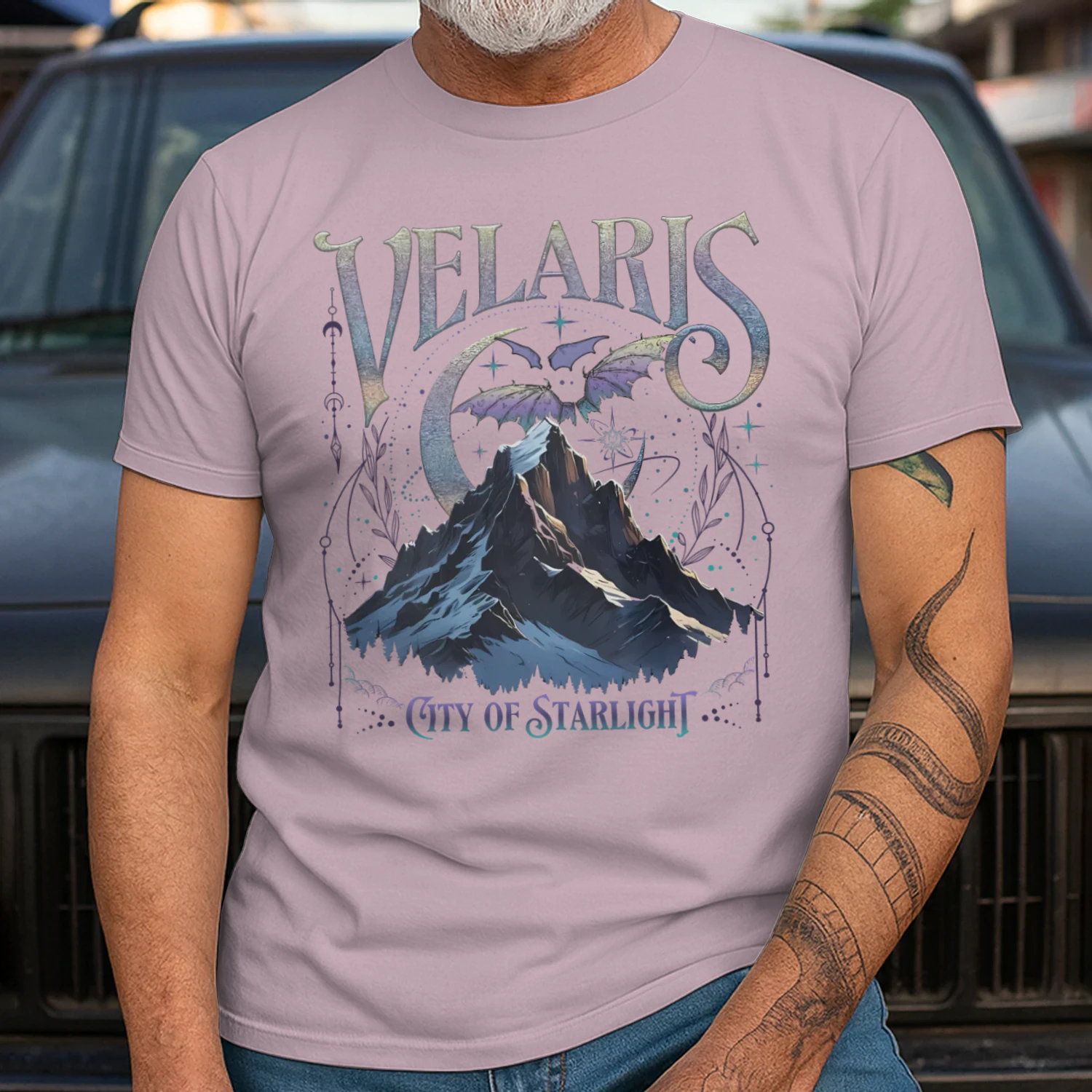 Velaris Acotar Heavy Cotton Light Colors T-shirt 2 Side, City Of Starlight Gildan Tee, Romantasy Readers Shirt, Book Lover Gifts
