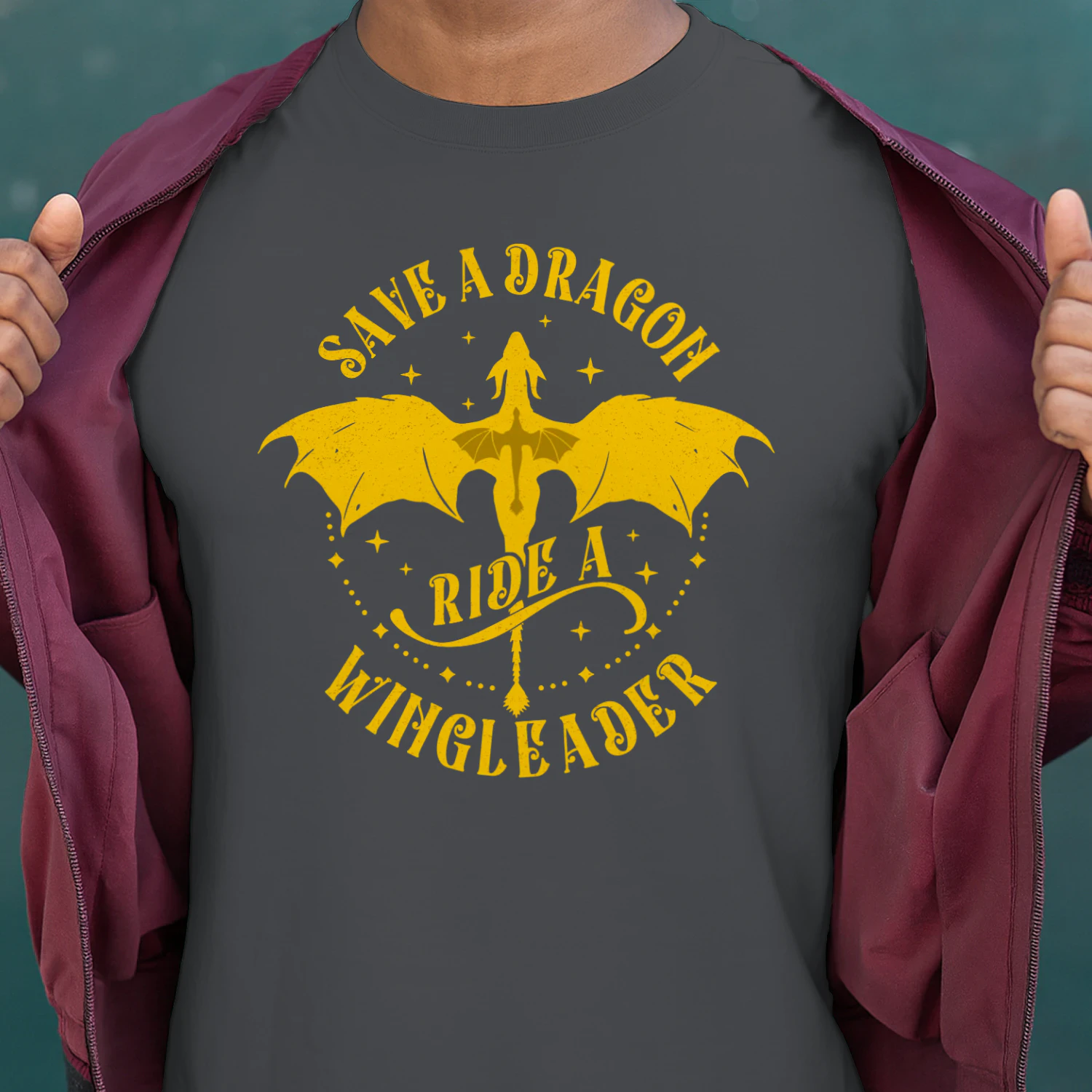 Ride A Wingleader Heavy Cotton Shirt 2 Side, Fourth Wing Tee, Romantasy Shirt, Book Lover Gifts