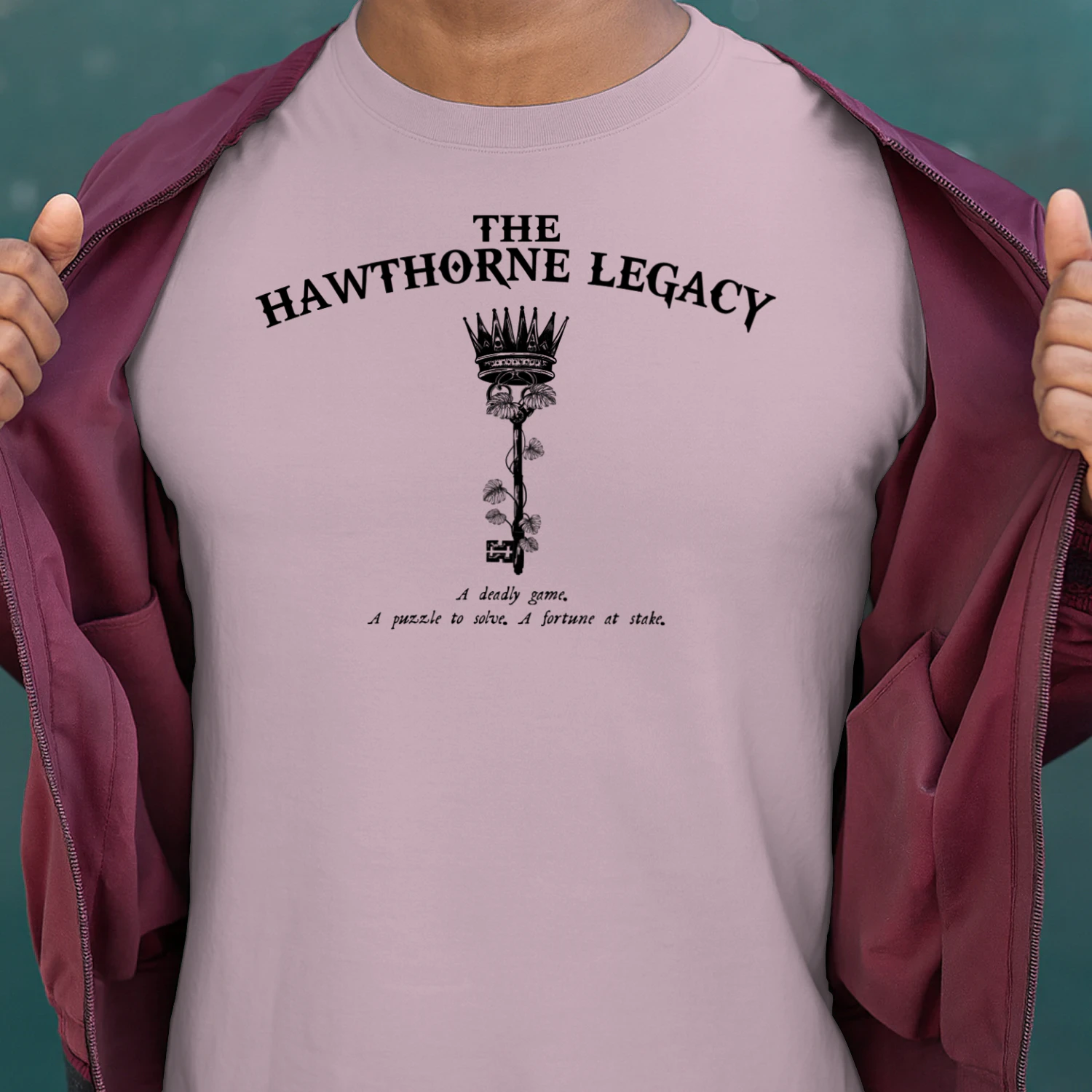 The Hawthorne Legacy Heavy Cotton Light Colors T-shirt 1 Side, The Inheritance Games Gildan Tee, YA Romance Club Shirt, Book Lover Gifts
