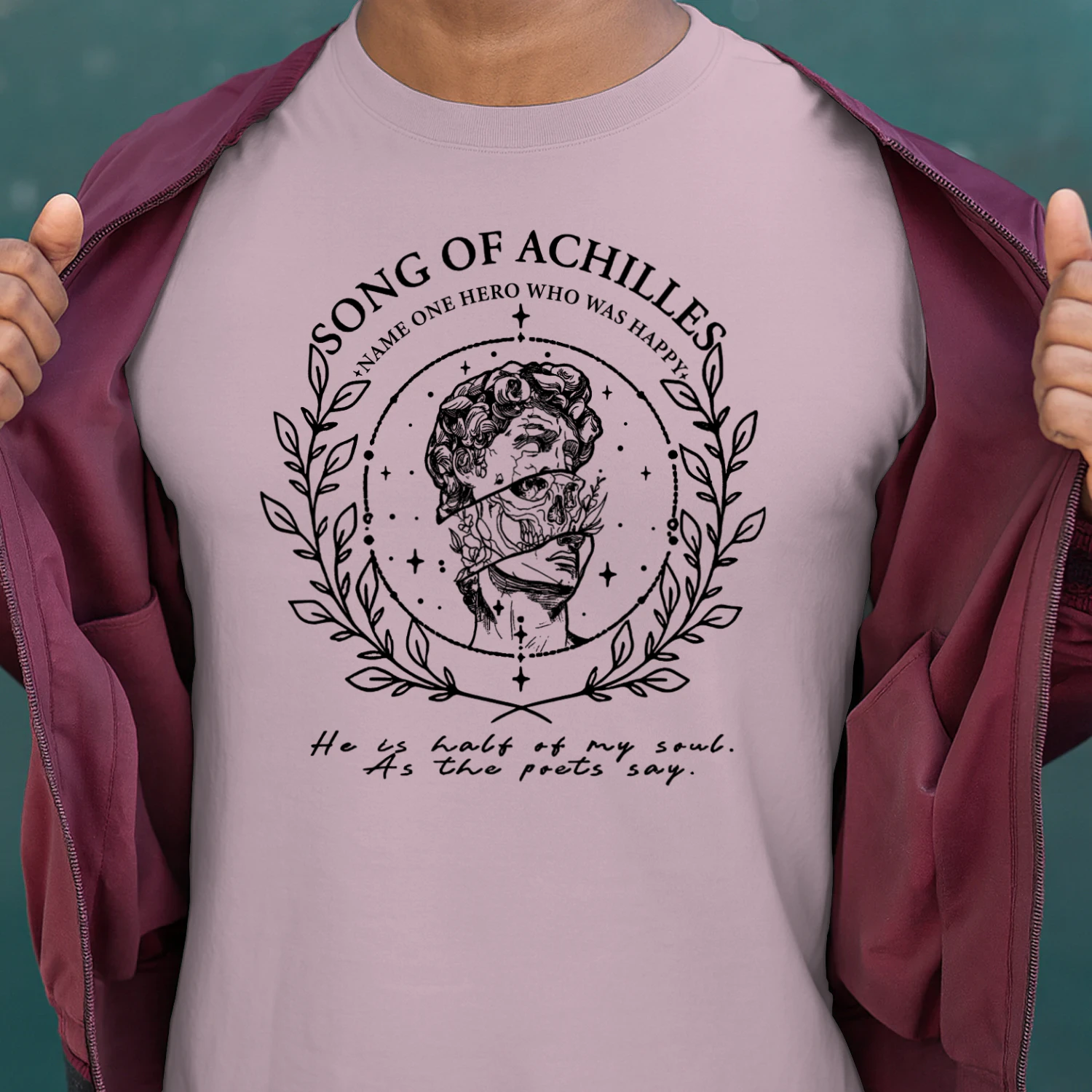 The Song of Achilles Heavy Cotton Light Colors T-shirt 2 Side, Classic Retellings Gildan Tee, Mythological Retellings Book Shirt, Book Lover Gifts