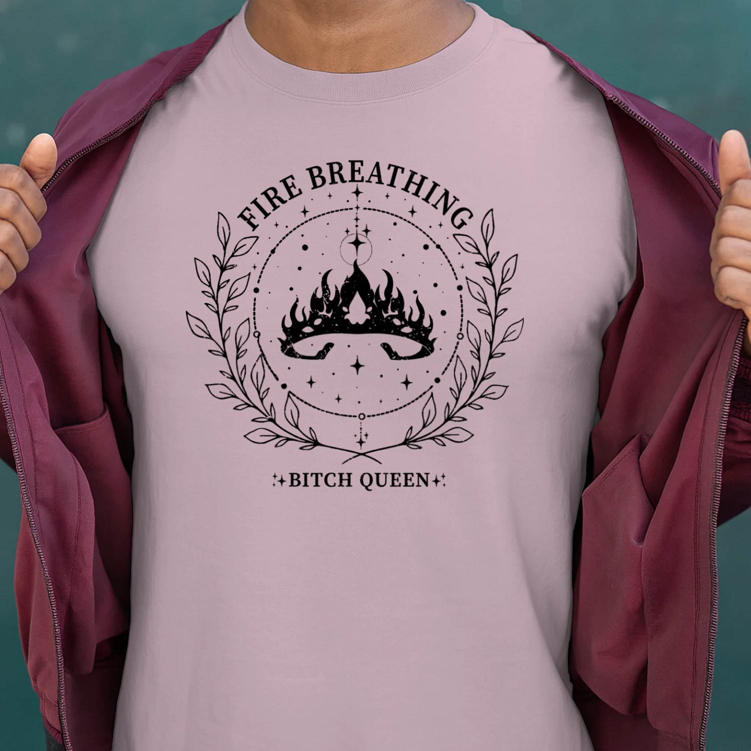 Fire Breathing Heavy Cotton Light Colors T-shirt 2 Side, Throne of Glass Gildan Tee, Epic High Fantasy Book Shirt, Book Lover Gifts