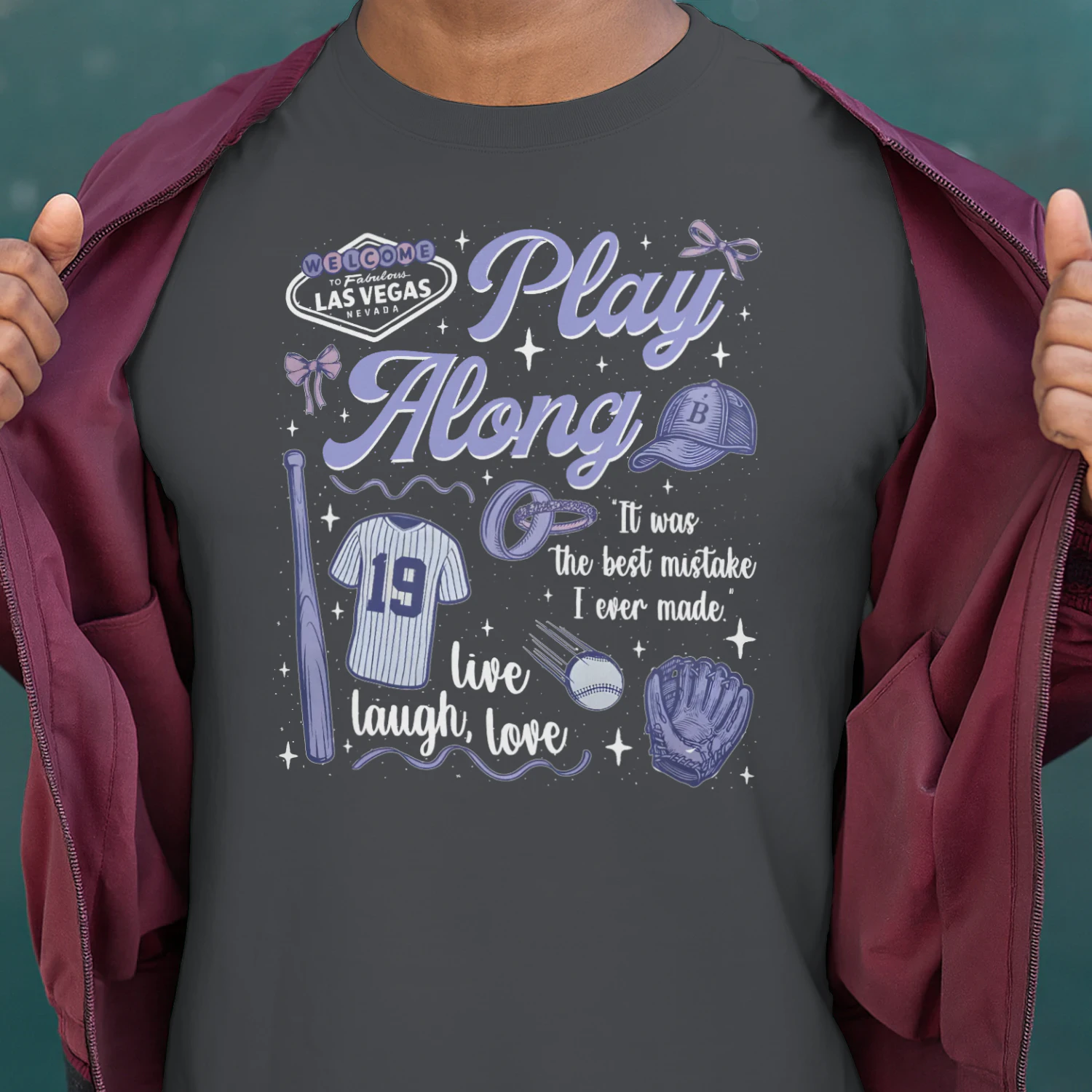Play Along Heavy Cotton Dark Colors T-shirt 1 Side, Windy City Gildan Tee, Romantasy Shirt, Book Lover Gifts