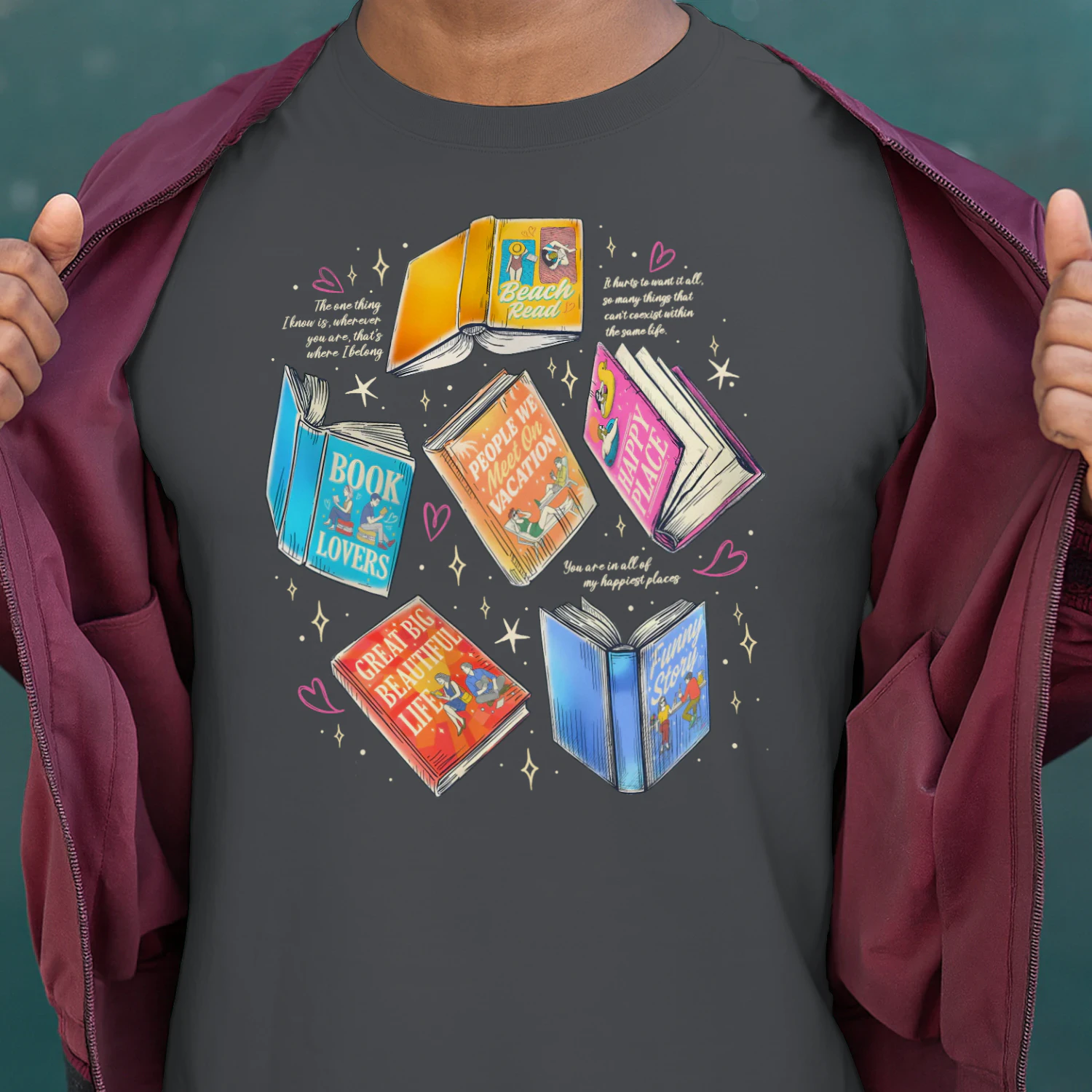Literature Book Heavy Cotton Shirt 2 Side, Novels Book Tee, Series Book Shirt, Book Lover Gifts