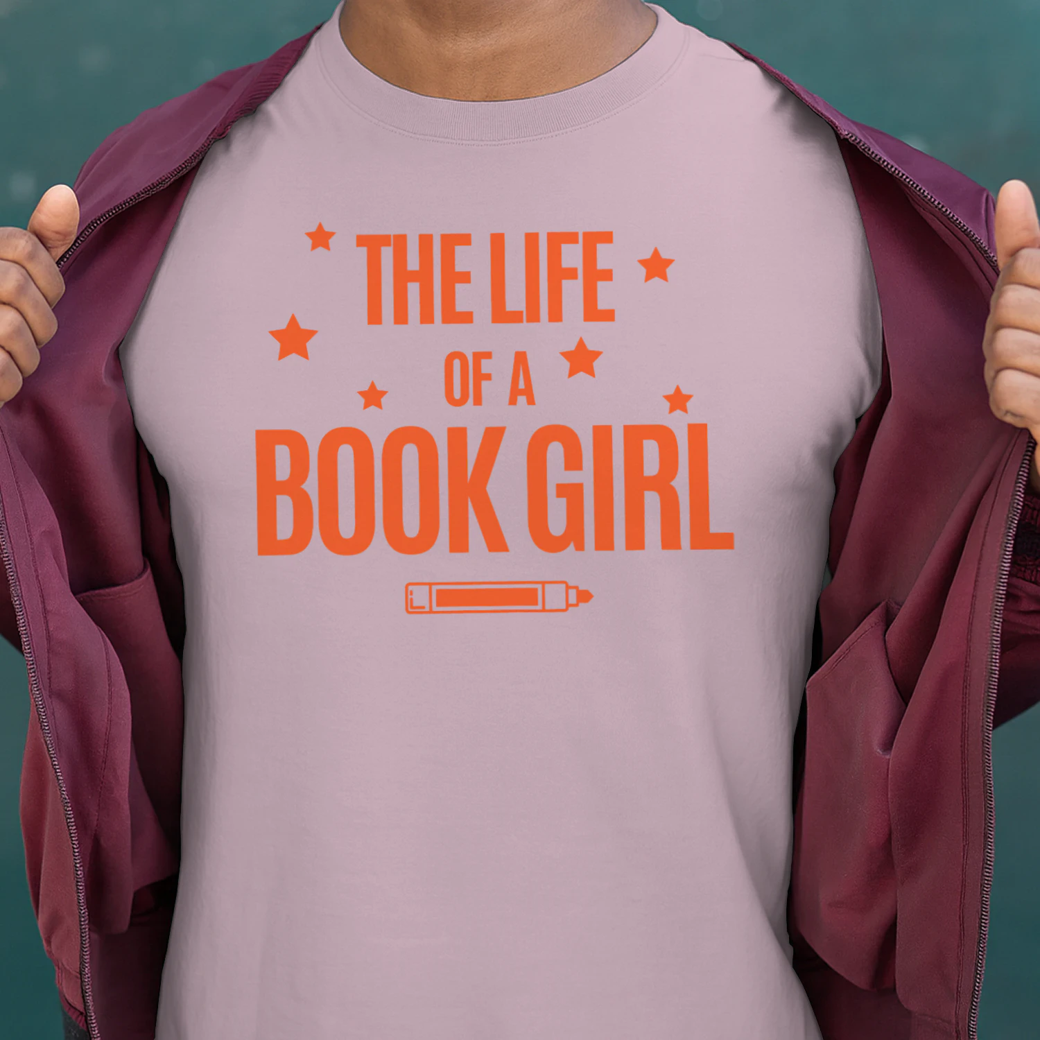 The Life Of A Book Girl V2 Heavy Cotton Light Colors T-shirt 1 Side, World Tour Book Club Gildan Tee, Readers Club Shirt, Book Lover Gifts