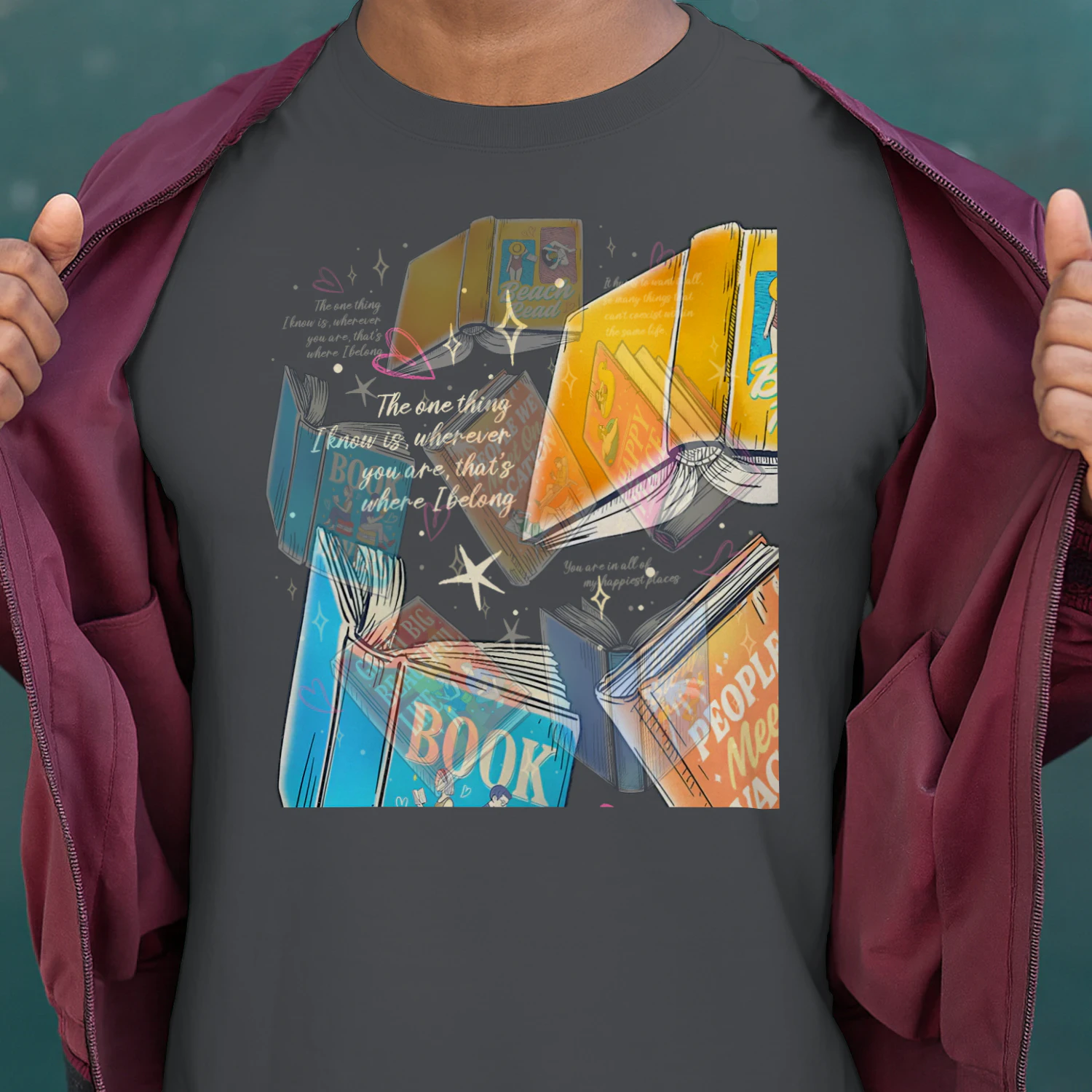 Literature Book Heavy Cotton Shirt 2 Side, Novels Book Tee, Series Book Shirt, Book Lover Gifts