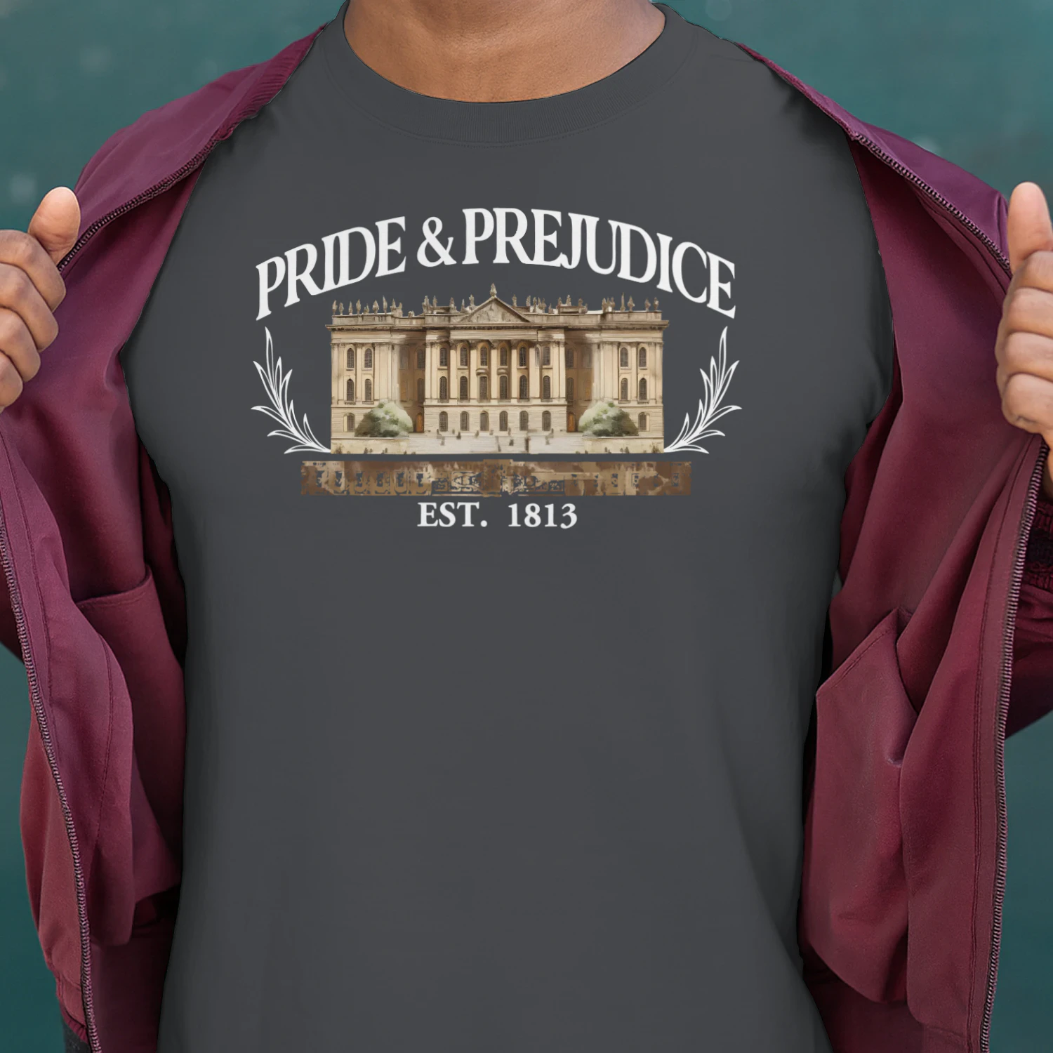 Pride & Prejudice Heavy Cotton T-Shirt 2 Side, Romance Tee, Classic Literature Shirt, Book Lover Gifts
