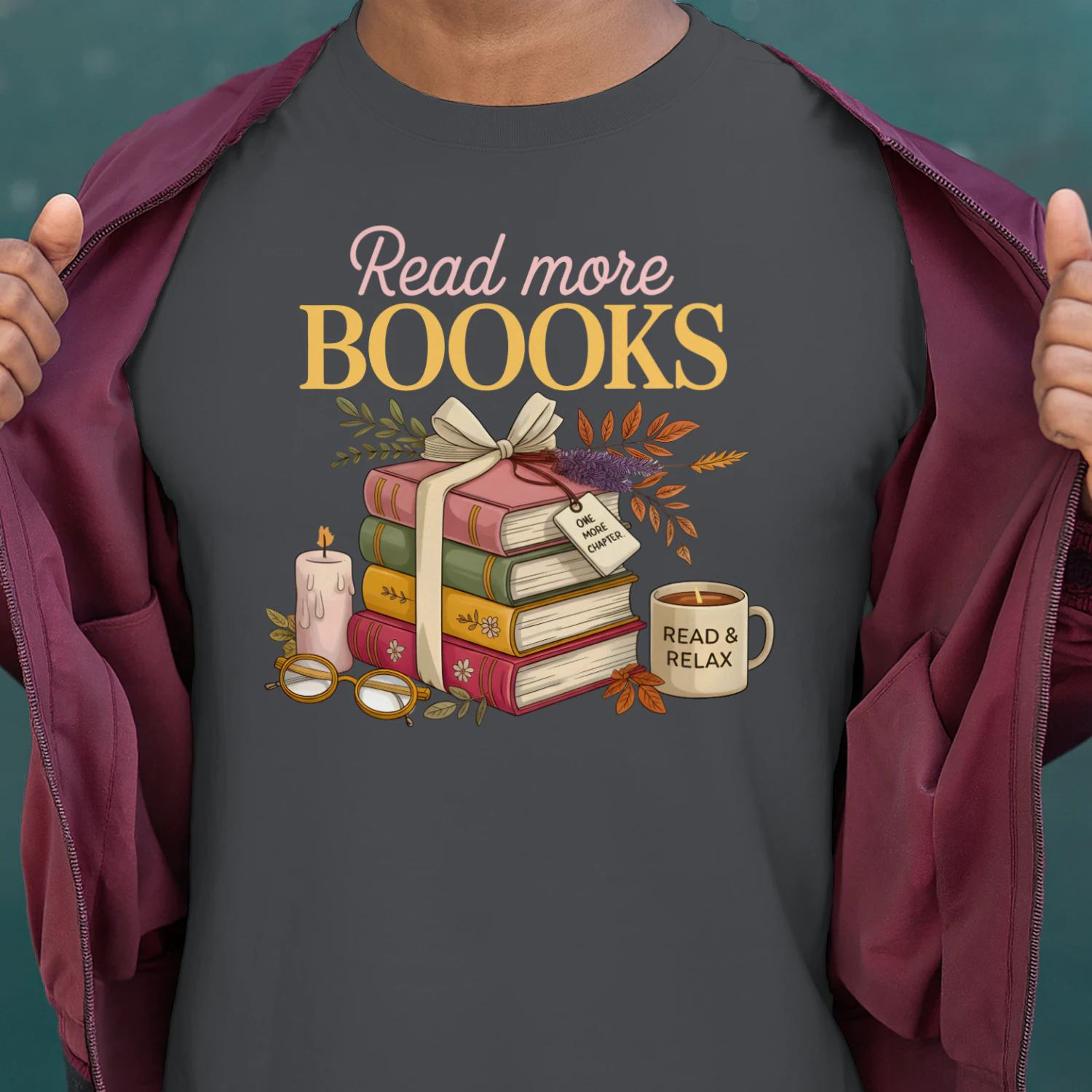 Read More Books Heavy Cotton Dark Colors T-shirt 1 Side, Book Club Gildan Tee, Readers Club Shirt, Book Lover Gifts