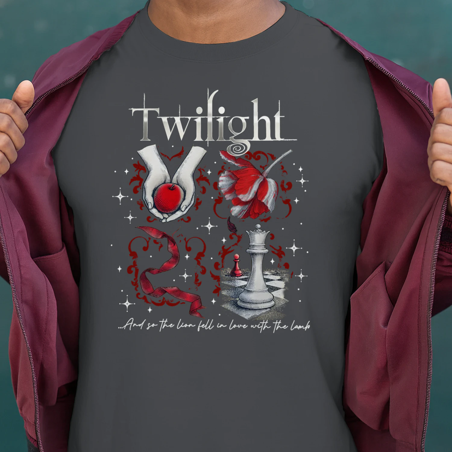 Twilight Series Heavy Cotton Dark Colors T-shirt 2 Side, Young Adult Gildan Tee, Fantasy Romance Book Shirt, Book Lover Gifts