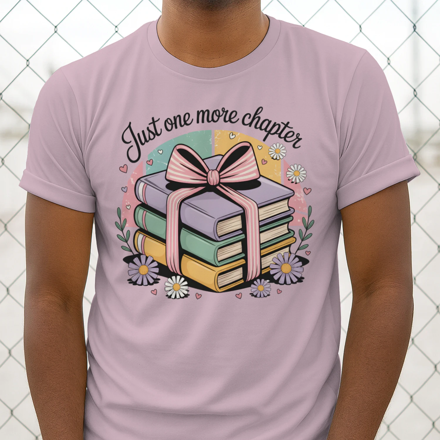 Just One More Chapter V2 Heavy Cotton Light Colors T-shirt 1 Side, Book Club Gildan Tee, Readers Club Shirt, Book Lover Gifts