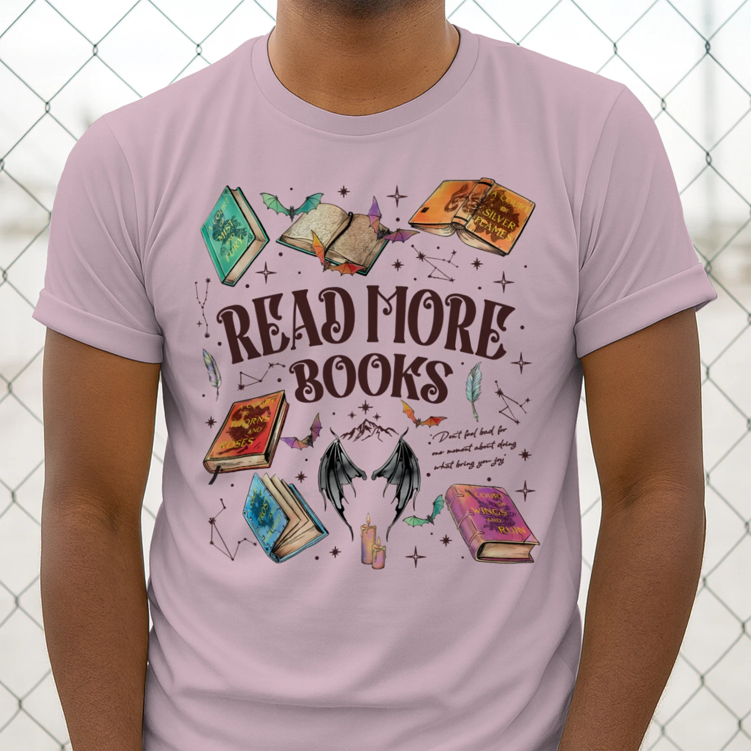 Read More Books Heavy Cotton Light Colors T-shirt 2 Side, Acotar Gildan Tee, Romantasy Book Shirt, Book Lover Gifts