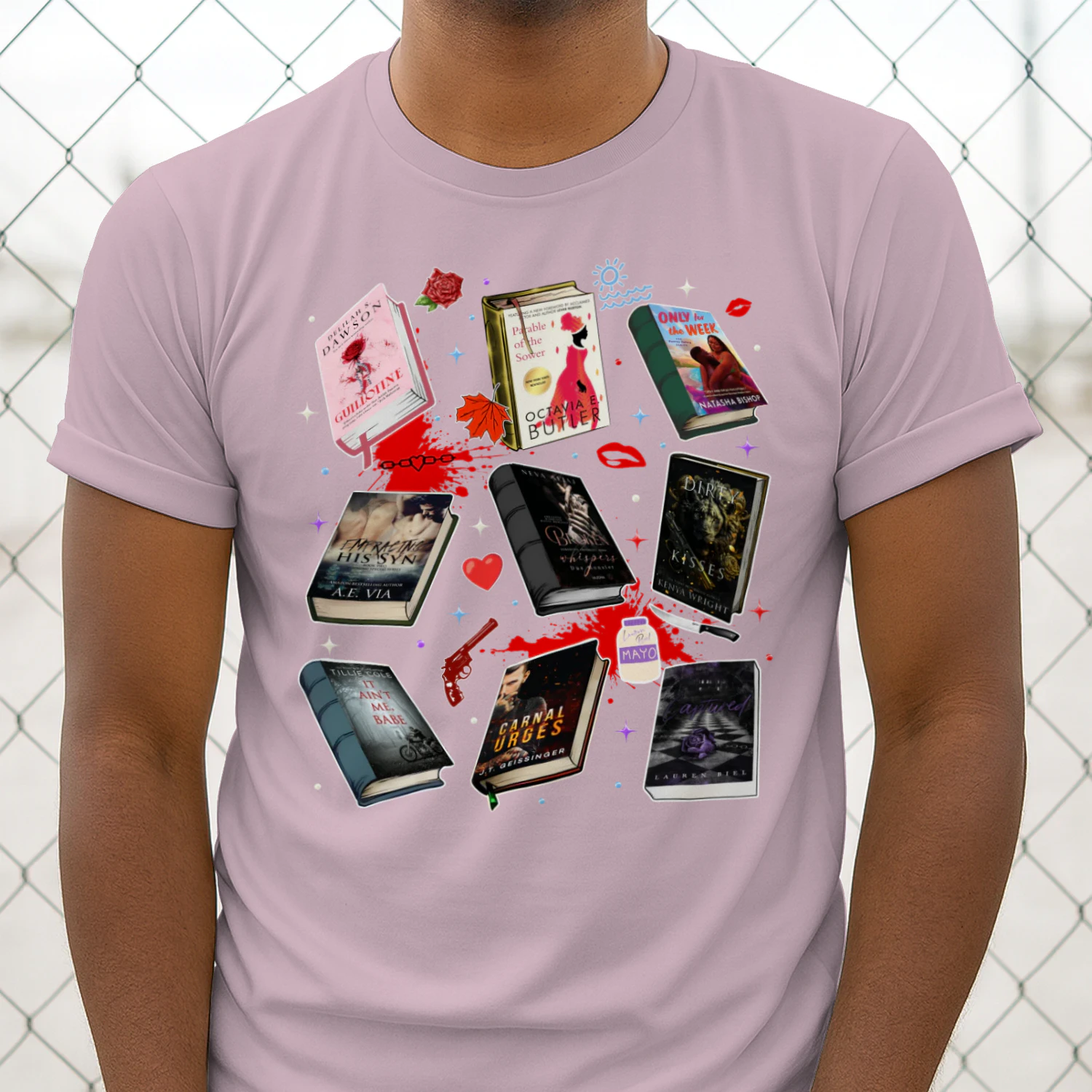 Romantasy Book Heavy Cotton T-shirt 1 Side, Classic Literature Gildan Tee, Young Adult Book Shirt, Book Lover Gifts