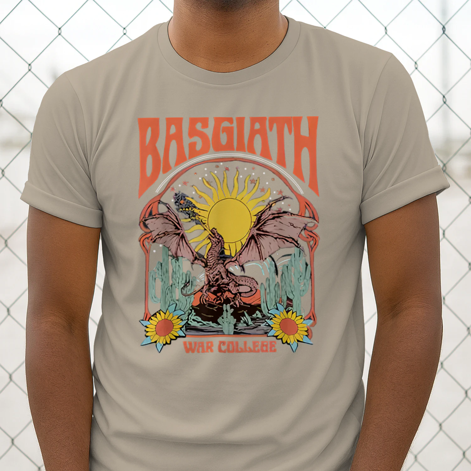 Basgiath War College Heavy Cotton T-shirt 1 Side, Fourth Wing Gildan Tee, Dark Romance Book Shirt, Book Lover Gifts