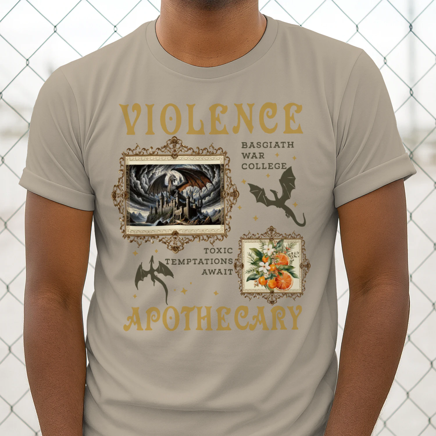 Violence Apothecary Heavy Cotton Light Colors T-shirt 1 Side, The Apothecary Diaries Gildan Tee, Historical Fiction Book Shirt, Book Gifts