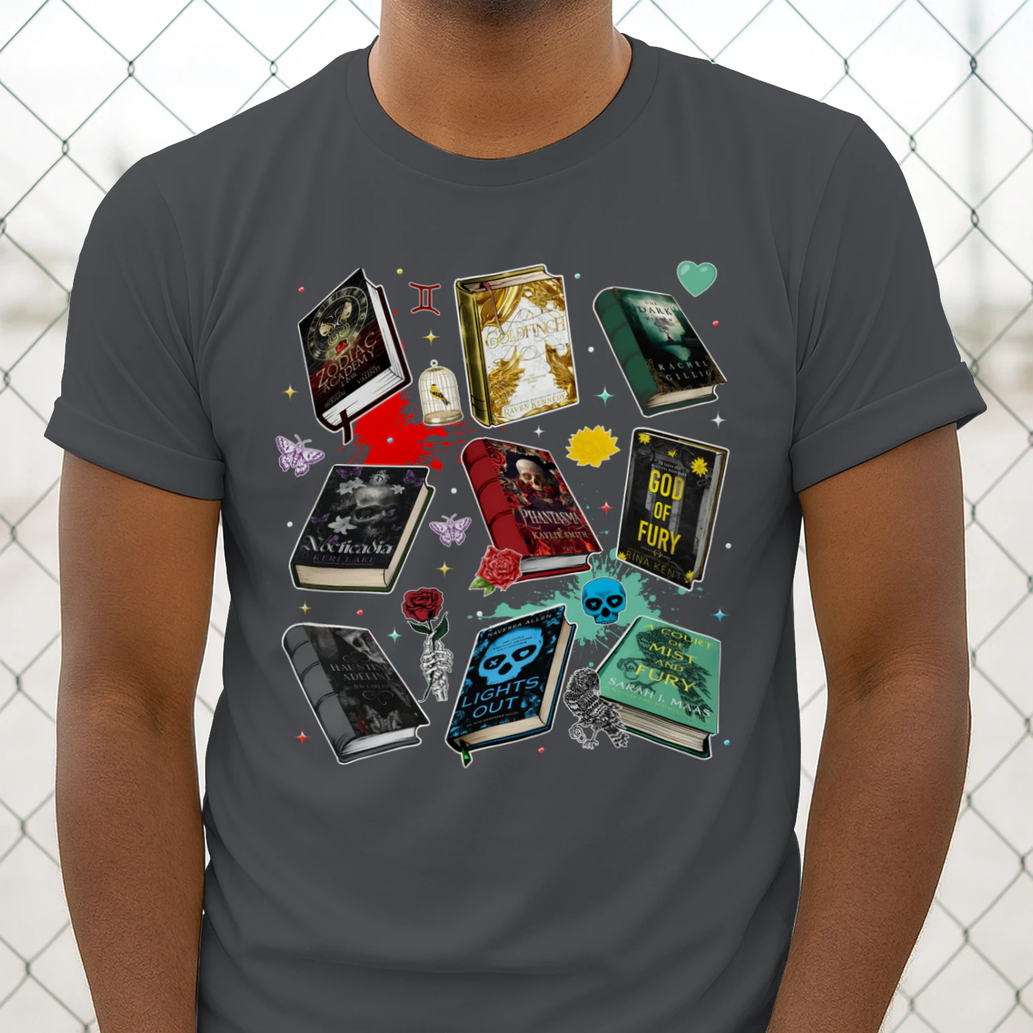Romantasy Book Heavy Cotton T-shirt 1 Side, Classic Literature Gildan Tee, Young Adult Book Shirt, Book Lover Gifts