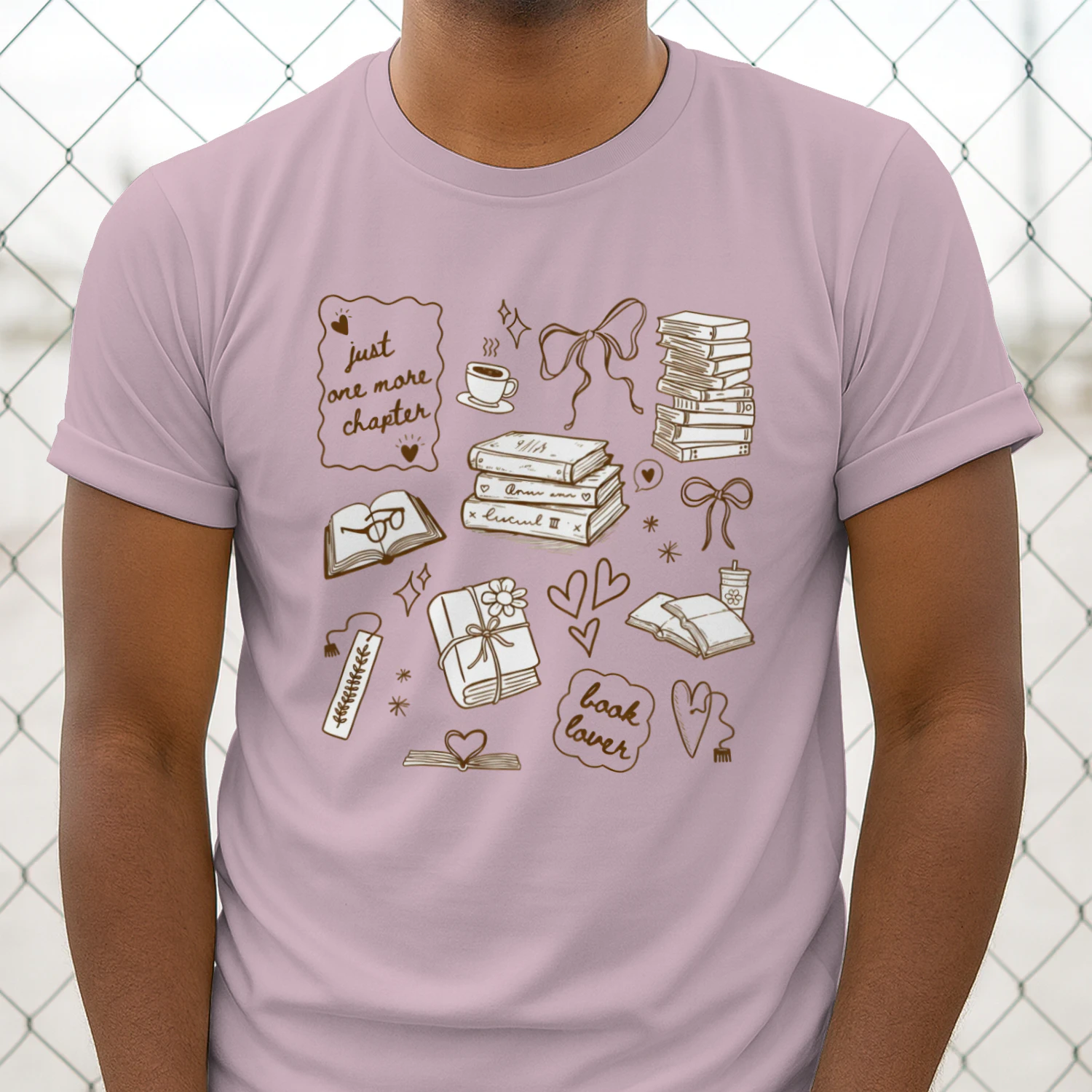 Just One More Chapter Heavy Cotton Light Colors T-shirt 1 Side, Book Club Gildan Tee, Readers Club Shirt, Book Lover Gifts