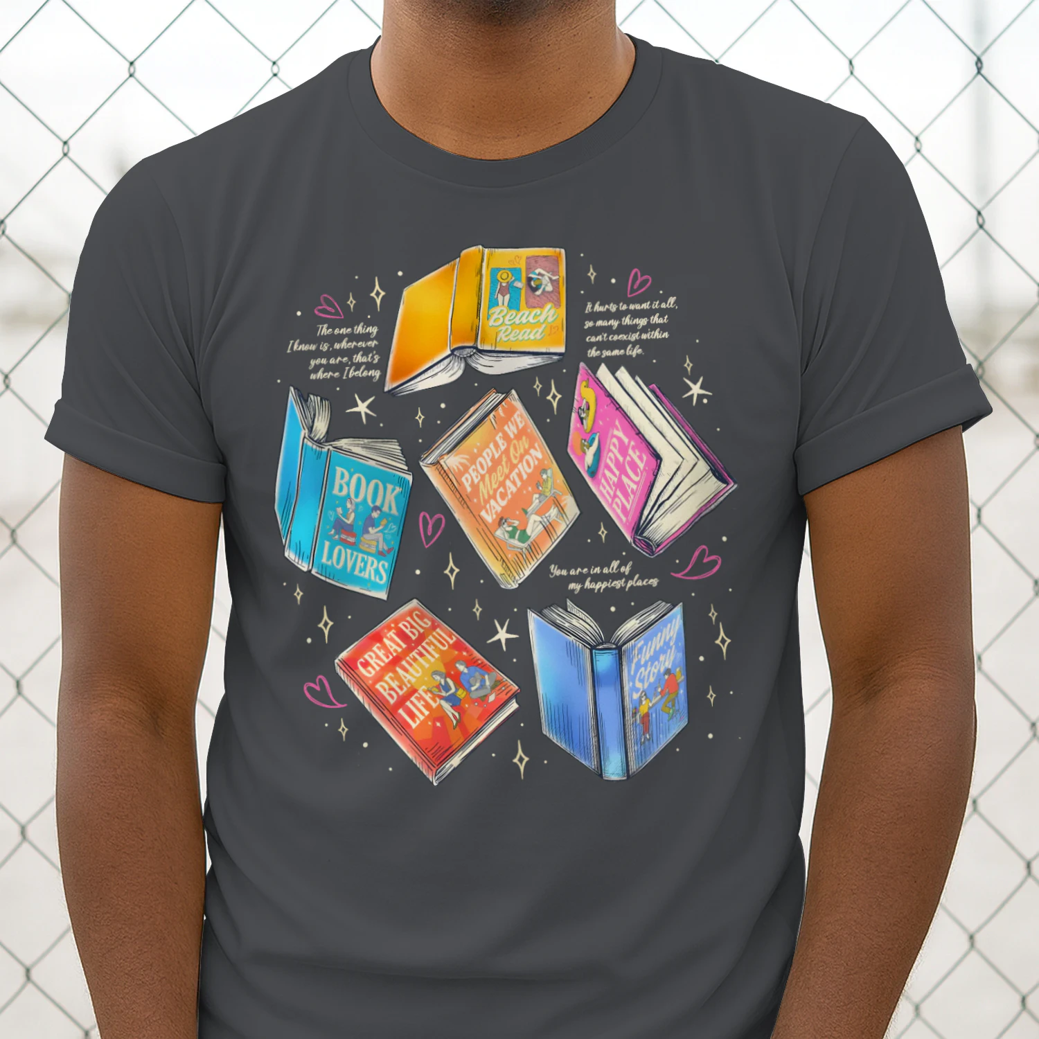 Literature Book Heavy Cotton Shirt 2 Side, Novels Book Tee, Series Book Shirt, Book Lover Gifts